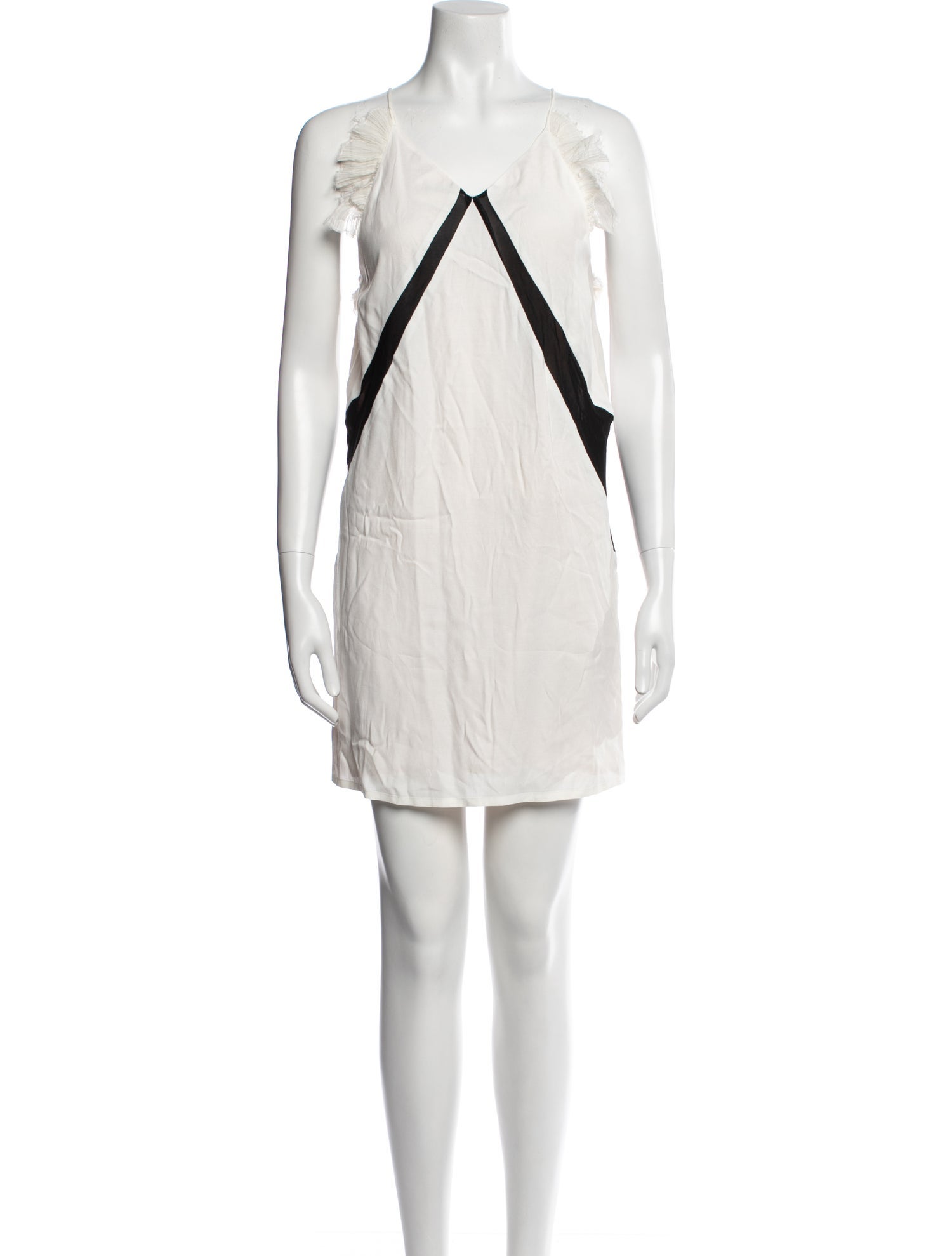 Maje Colorblock Pattern Mini Dress