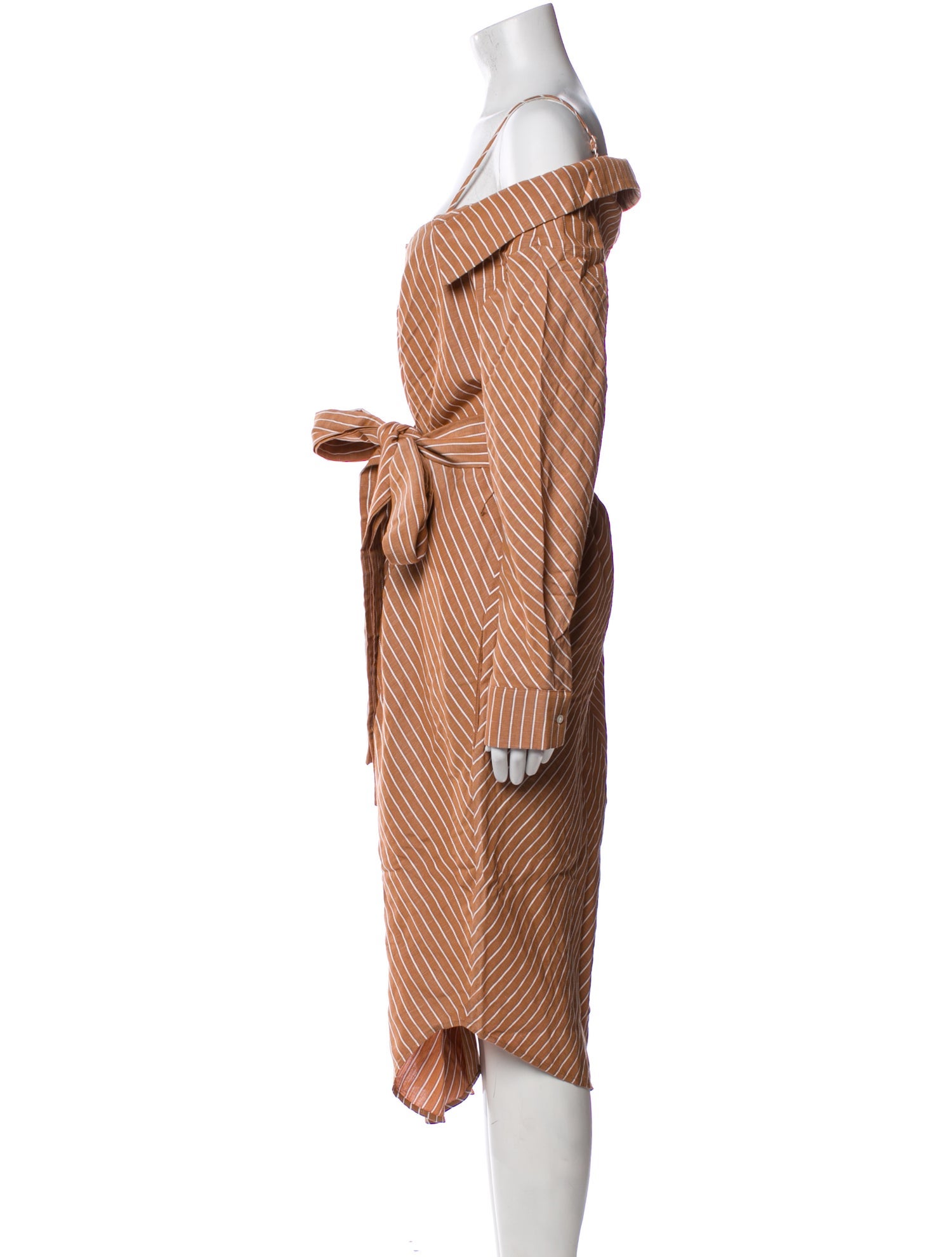 Maje Striped Long Dress