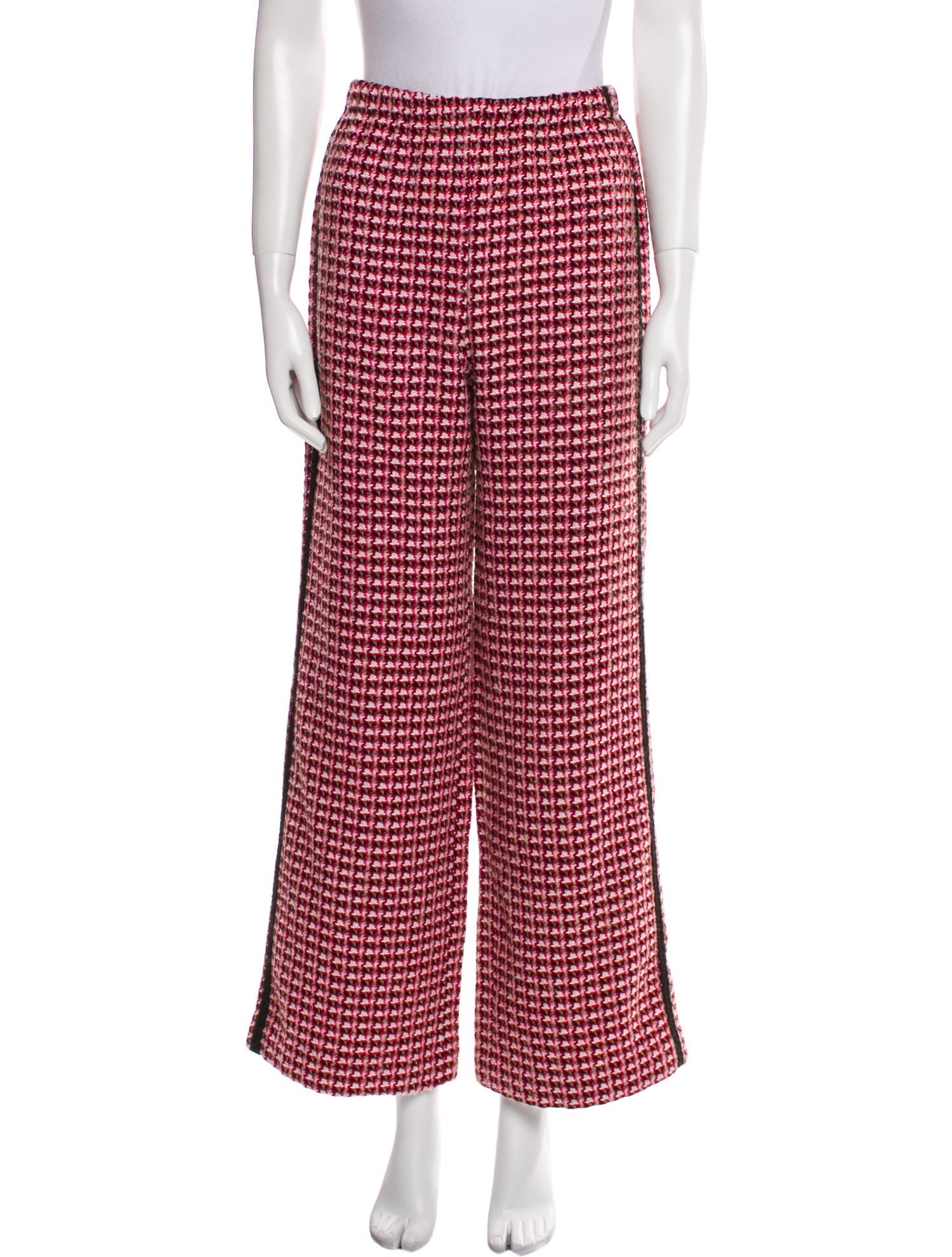 Maje Printed Wide Leg Pants
