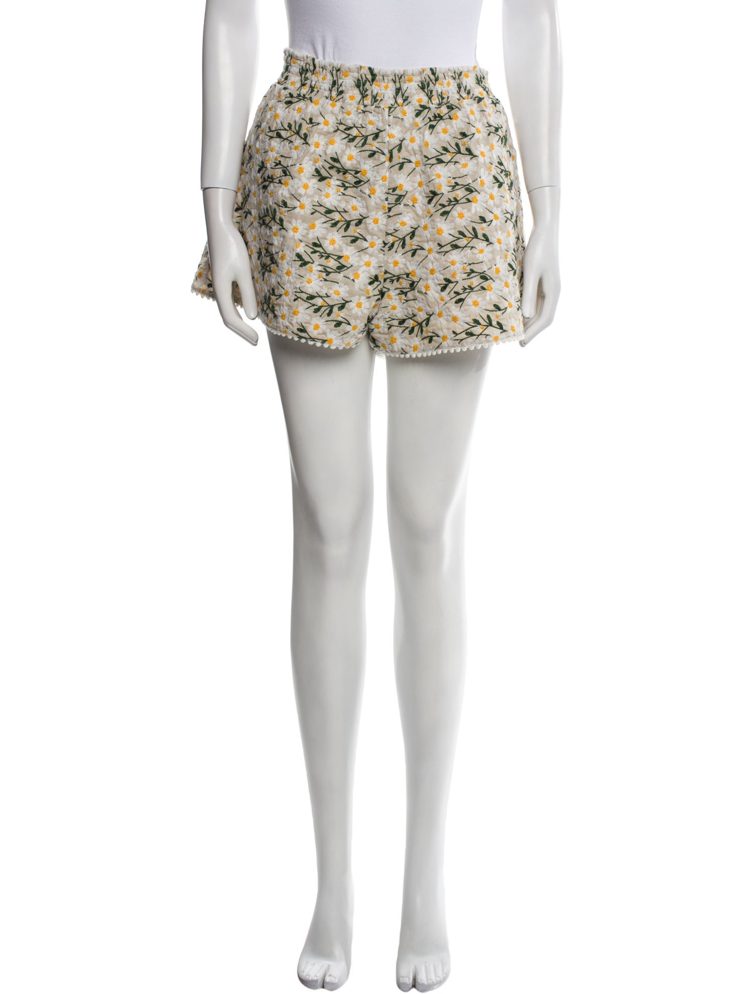 Maje Printed Mini Shorts