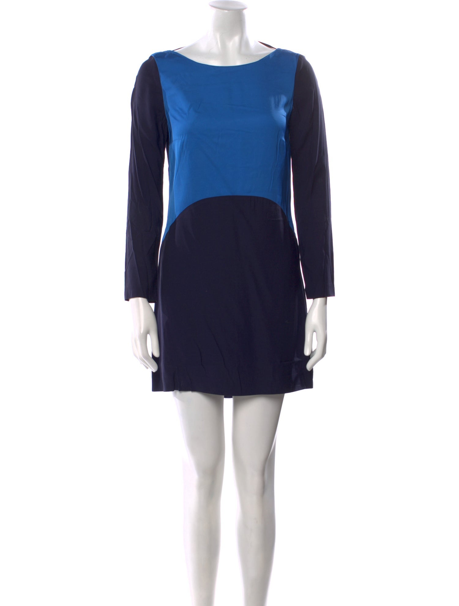 Maje Colorblock Pattern Mini Dress