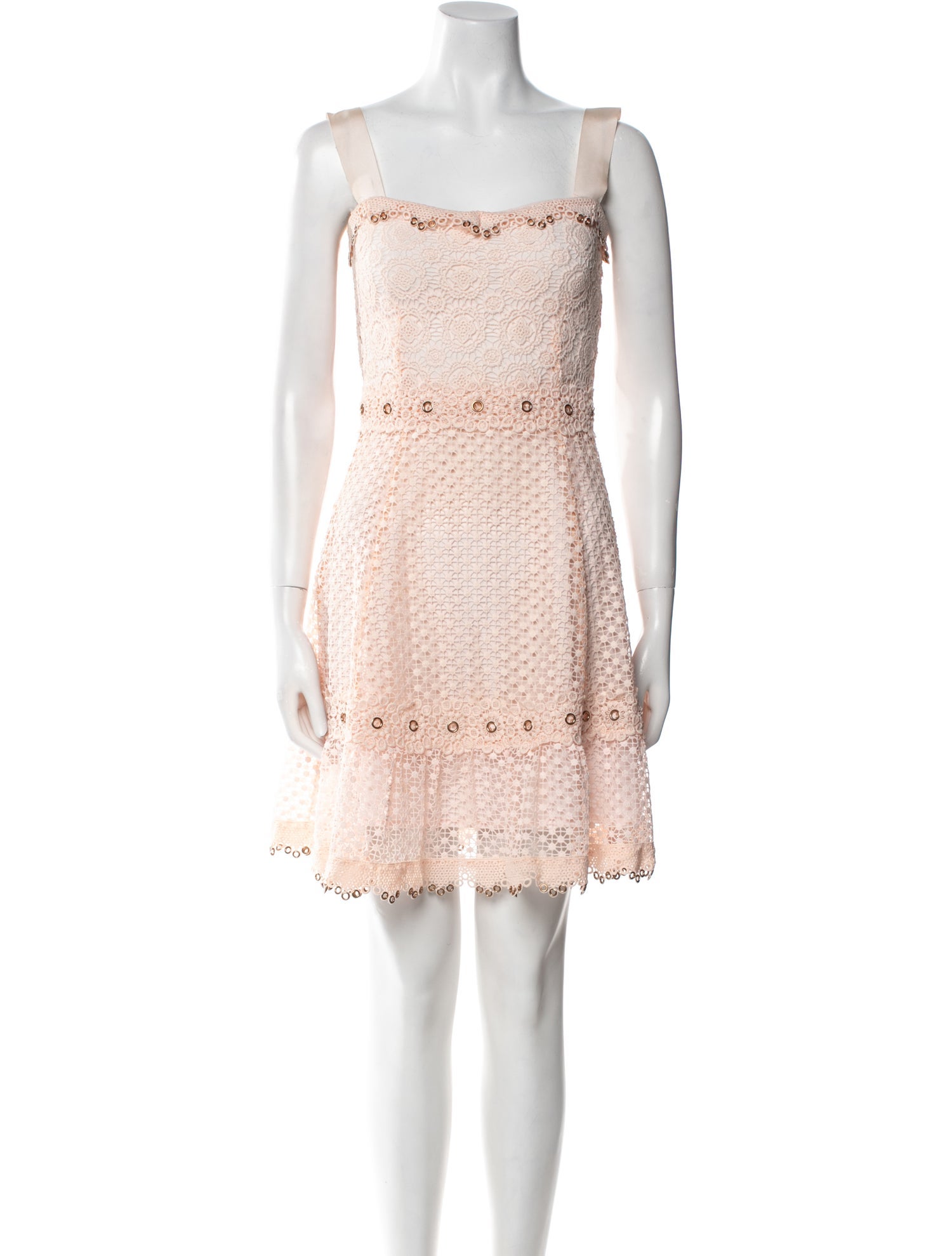 Maje Square Neckline Mini Dress