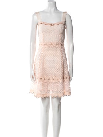 Maje Square Neckline Mini Dress