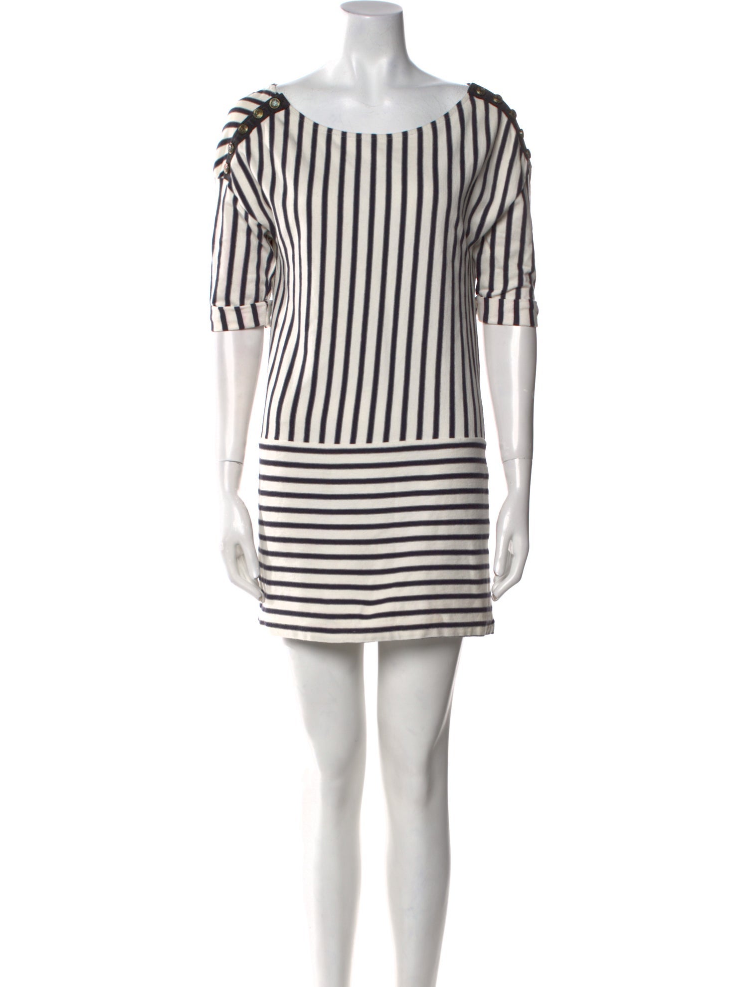 Maje Striped Mini Dress