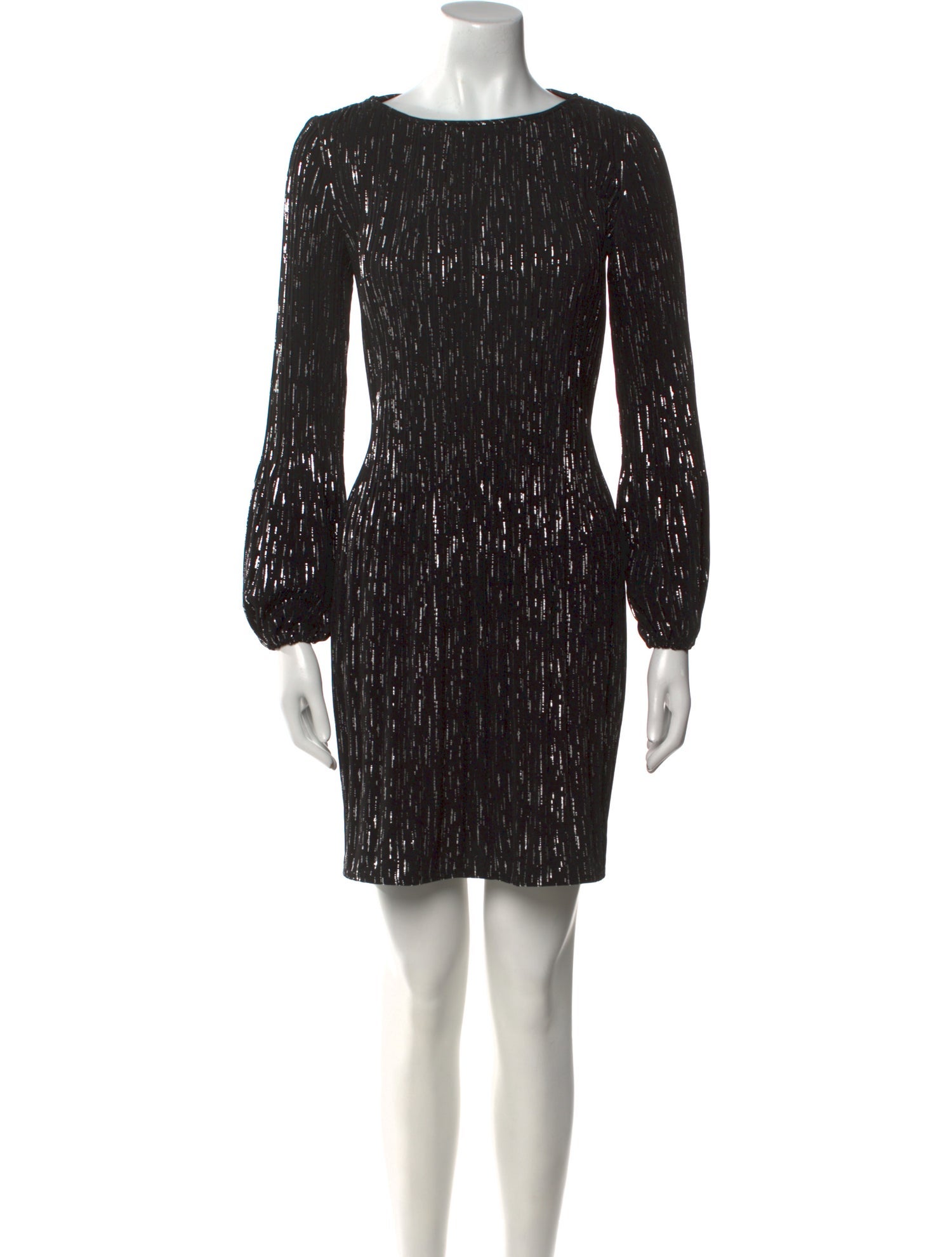 Maje Bateau Neckline Mini Dress