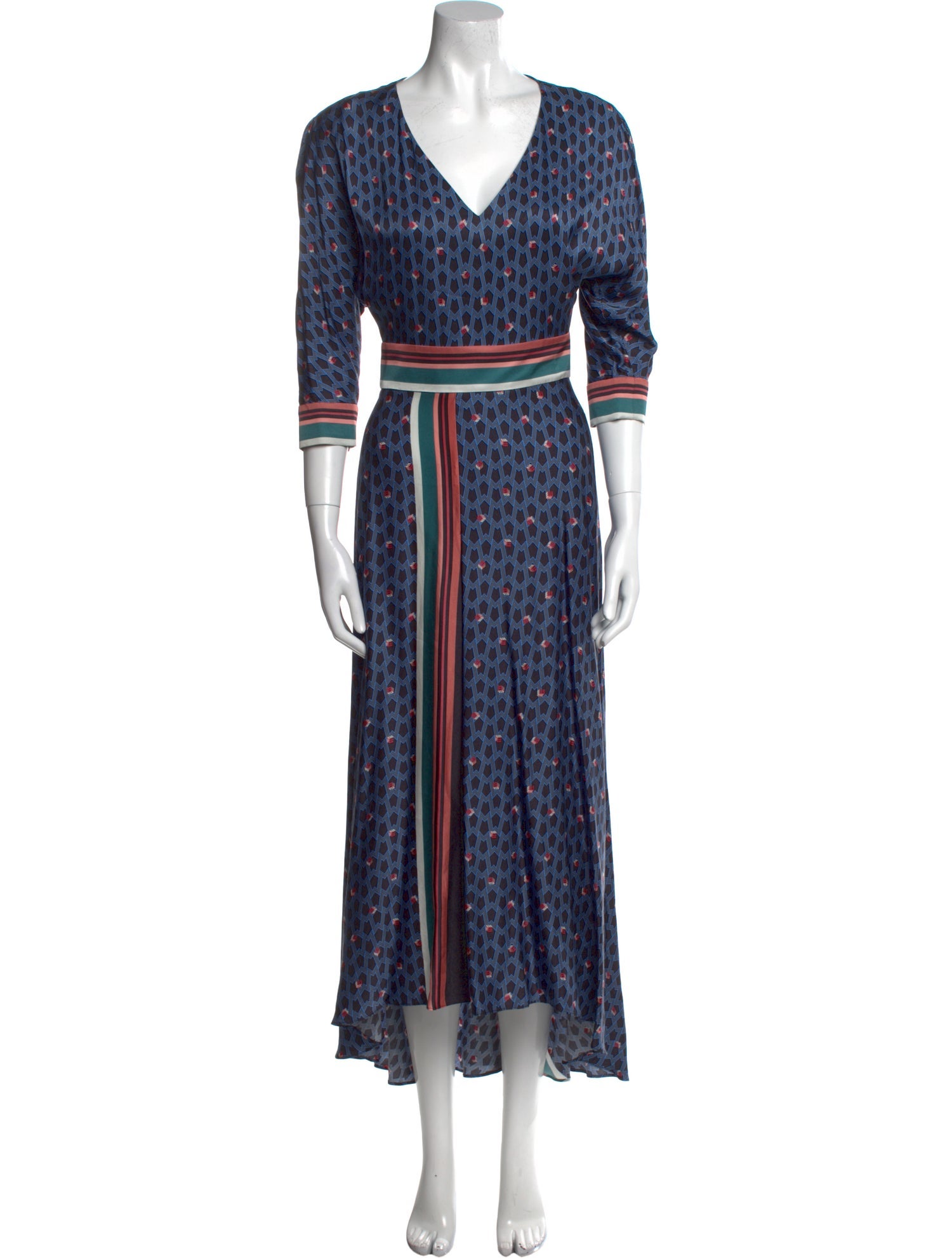 Maje Printed Long Dress