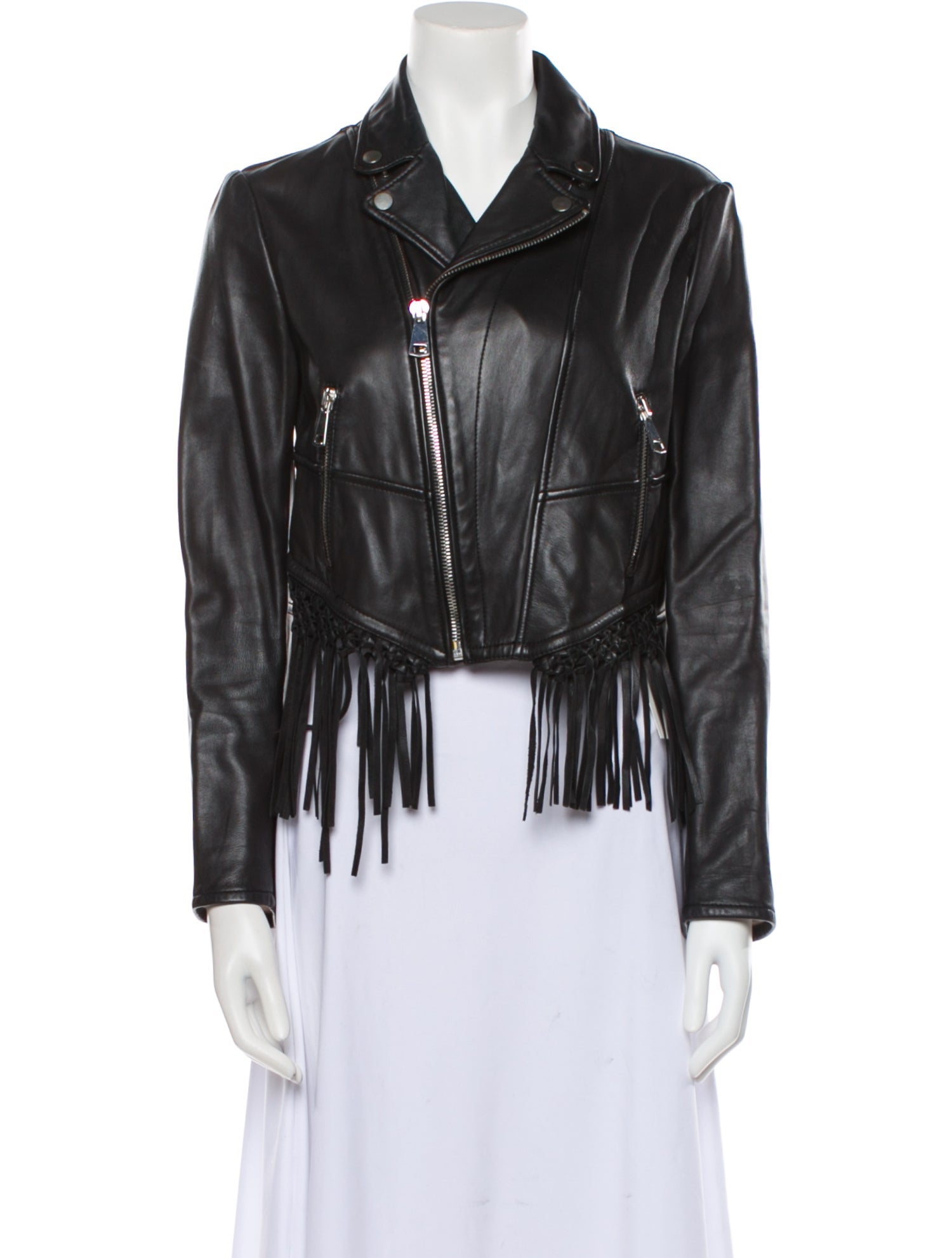Maje Leather Biker Jacket