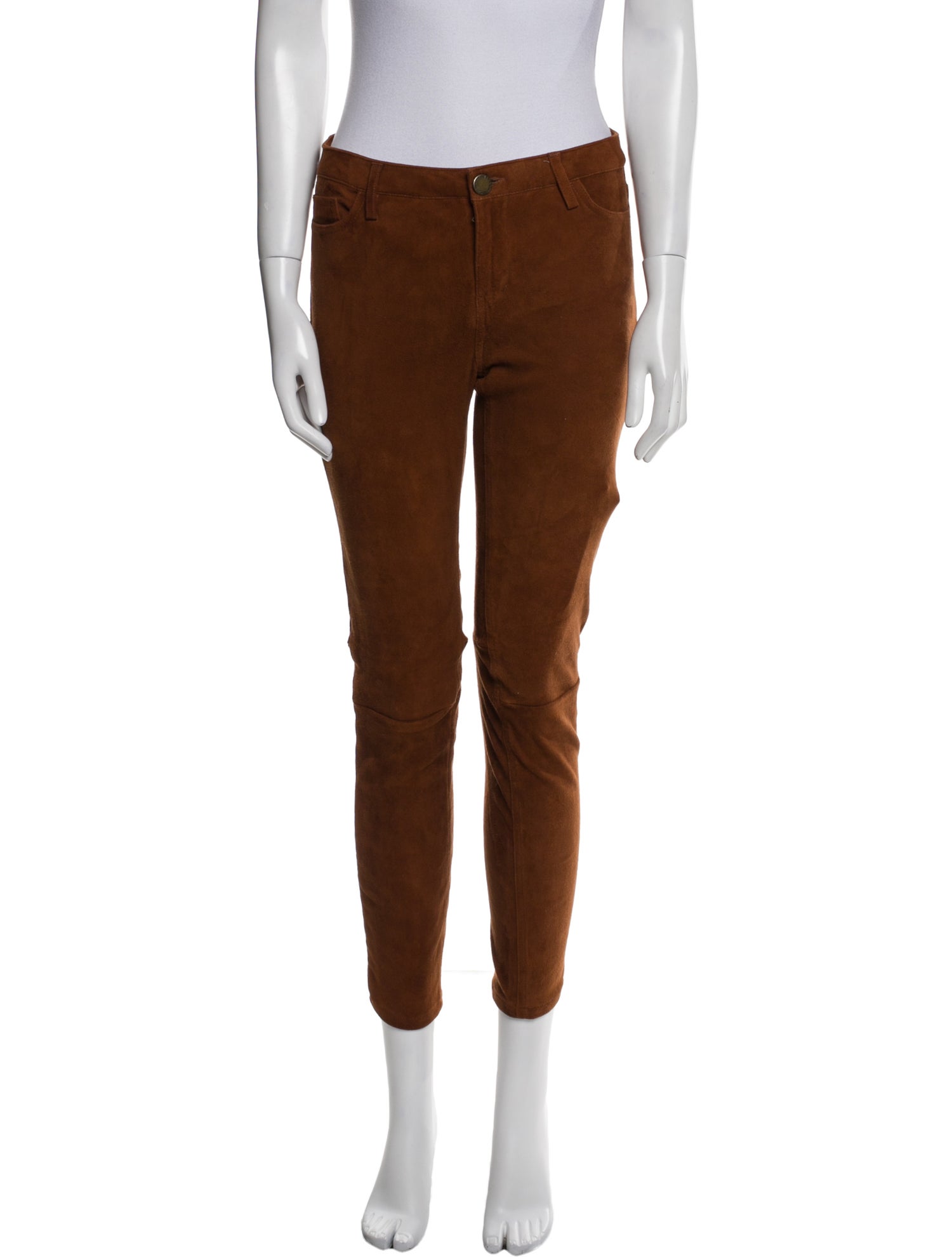 Maje Lambskin Skinny Leg Pants