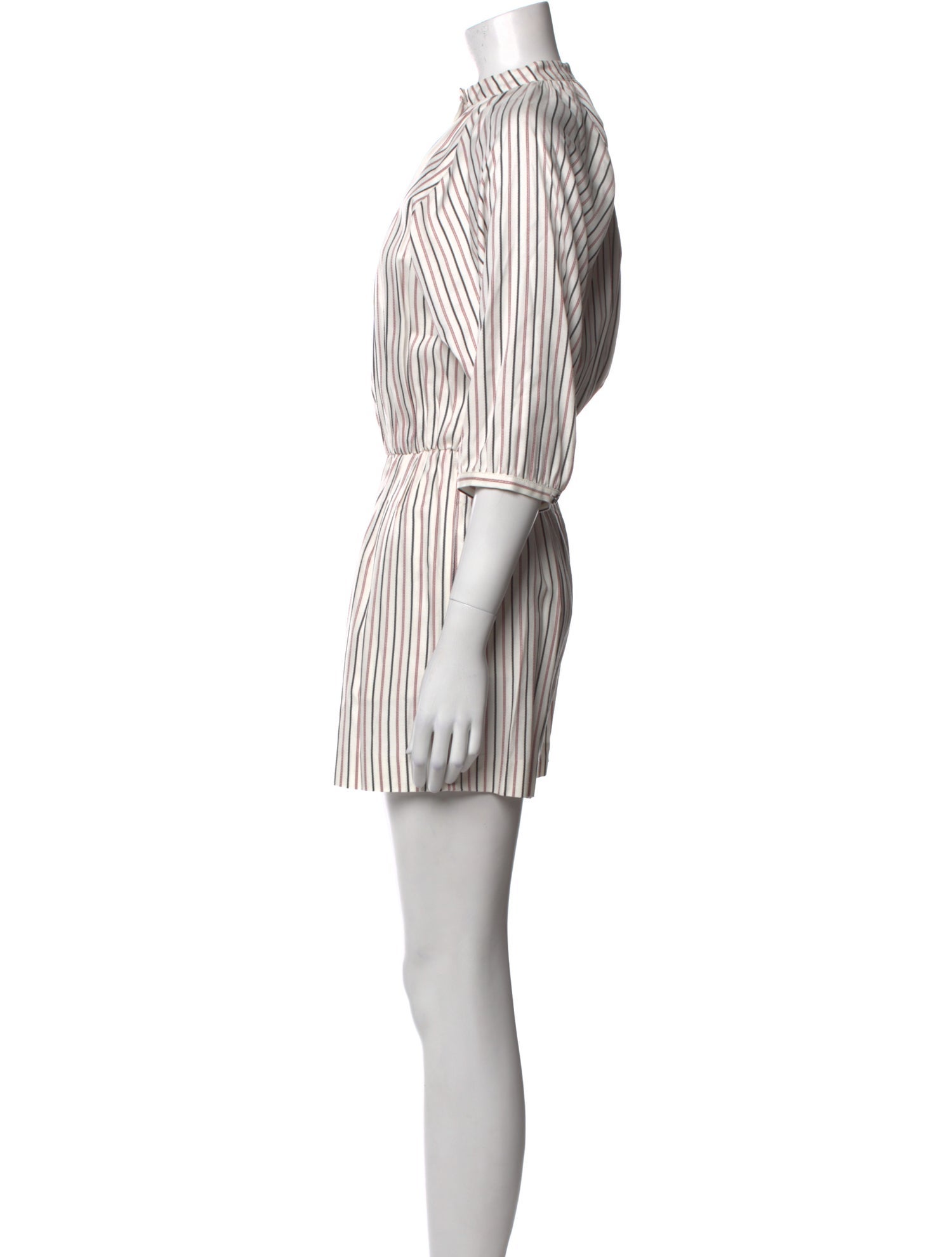 Maje Striped Mock Neck Romper w/ Tags