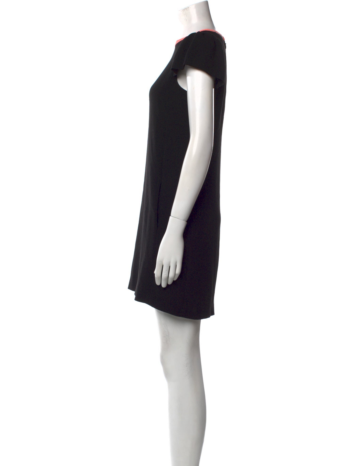 Maje Bateau Neckline Mini Dress