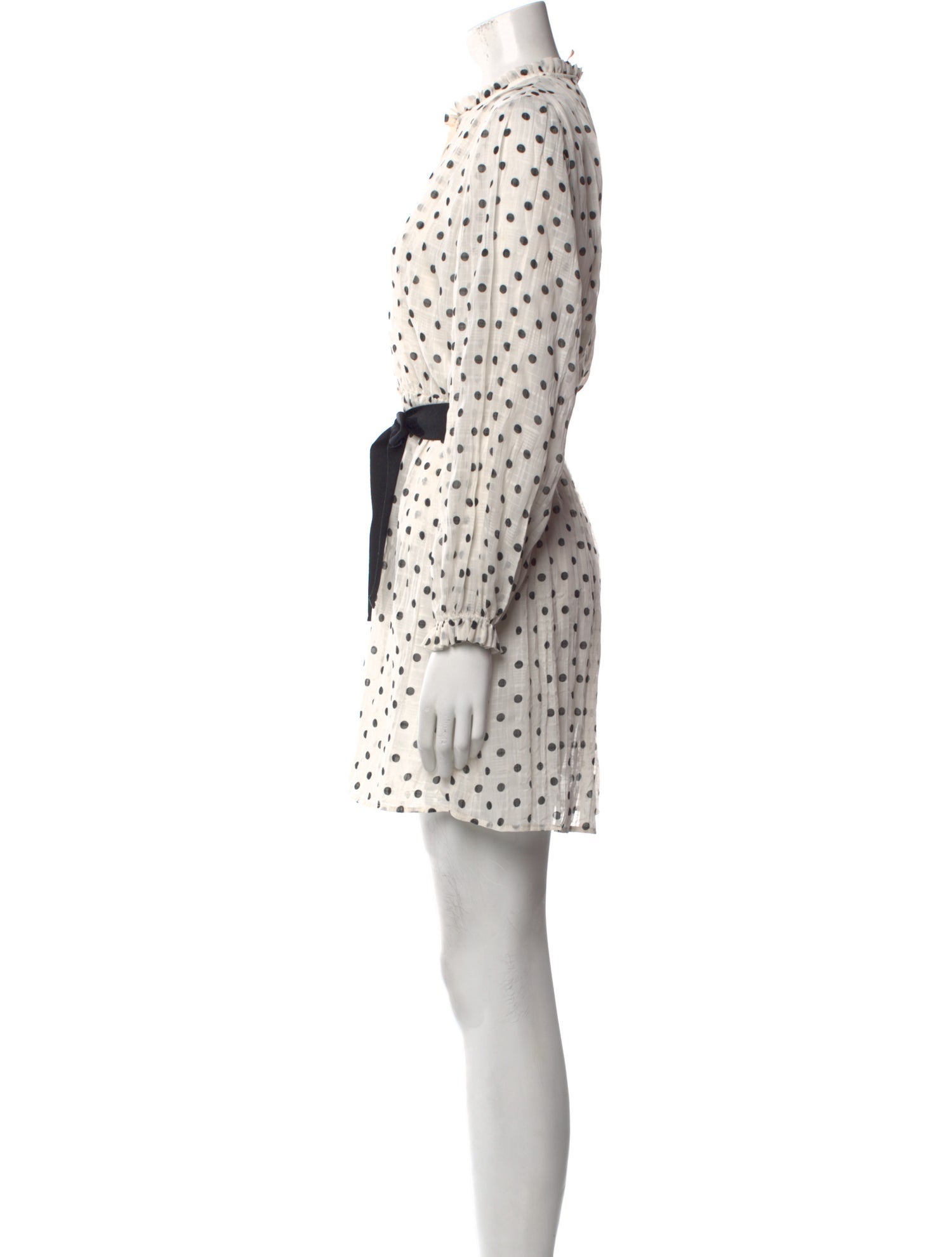 Maje Polka Dot Print Mini Dress