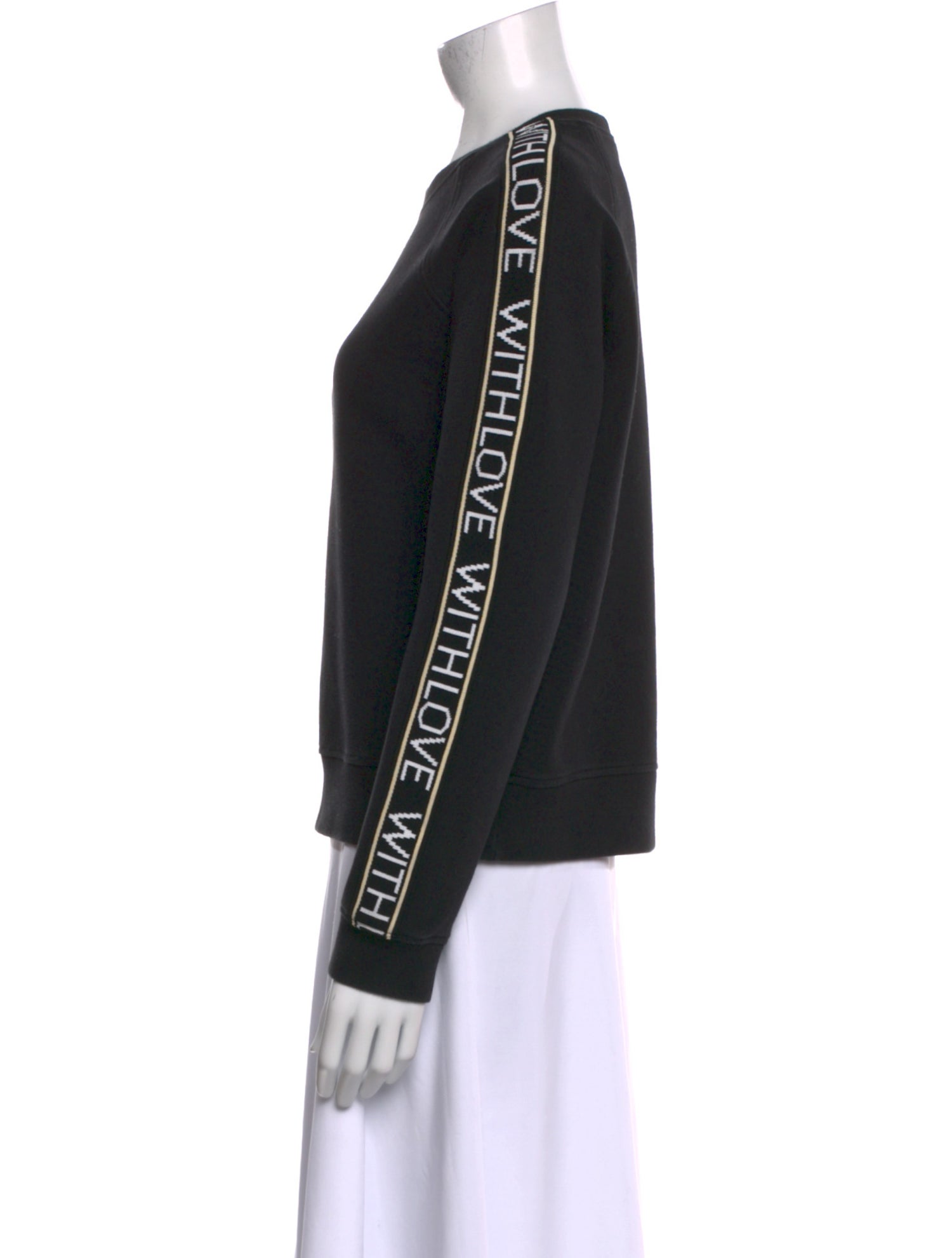 Maje Crew Neck Long Sleeve Sweatshirt