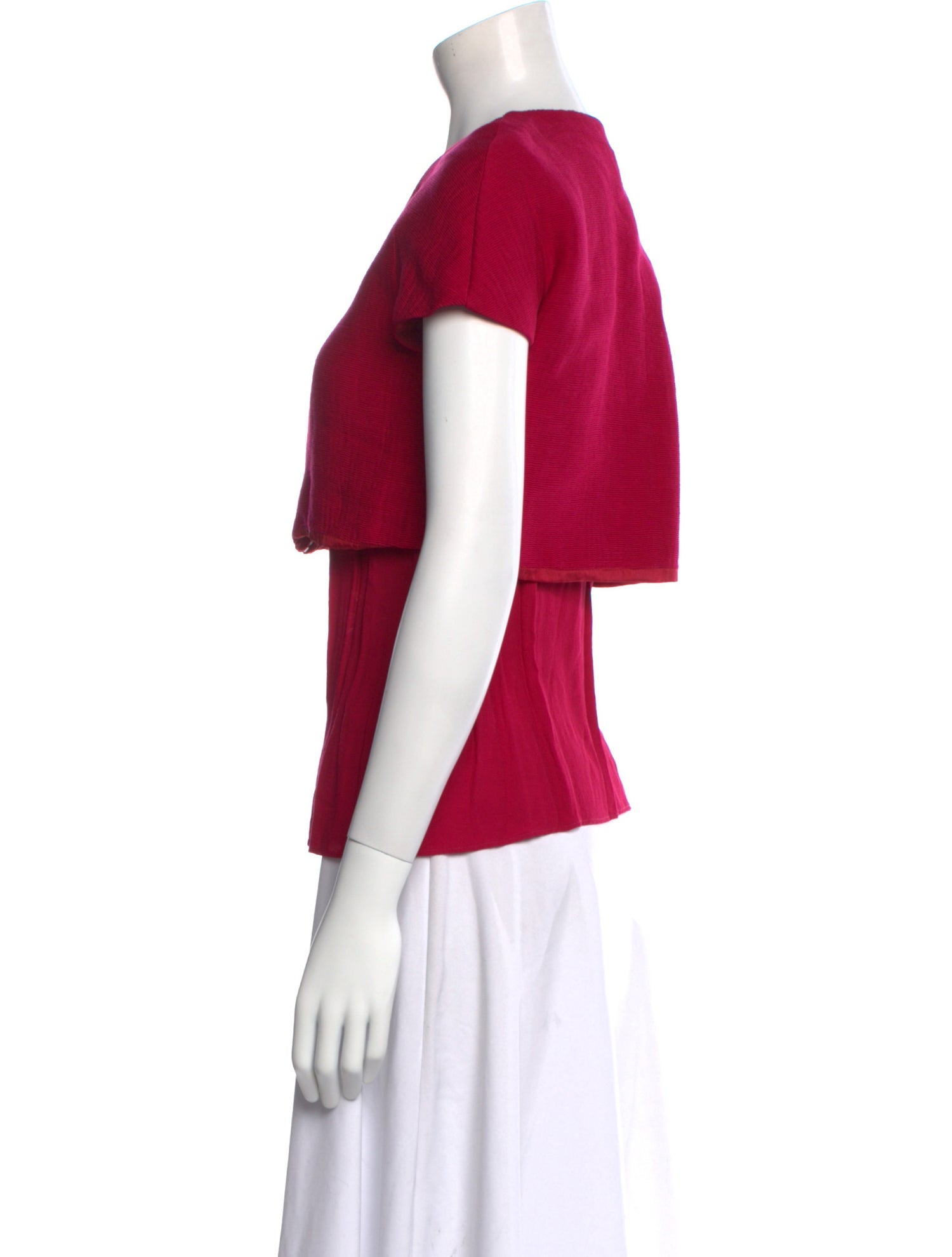 Maje V-Neck Short Sleeve Blouse