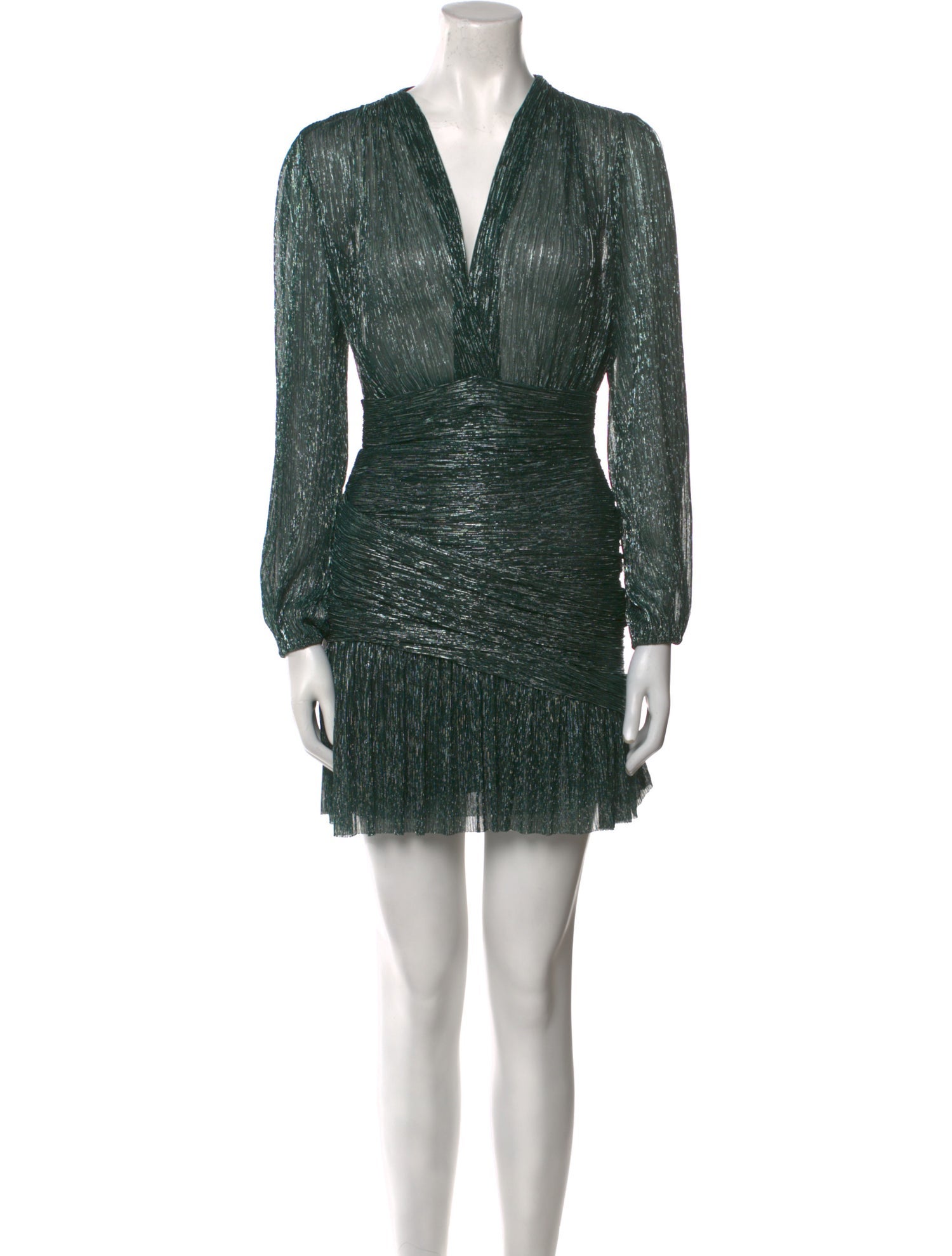 Maje V-Neck Mini Dress