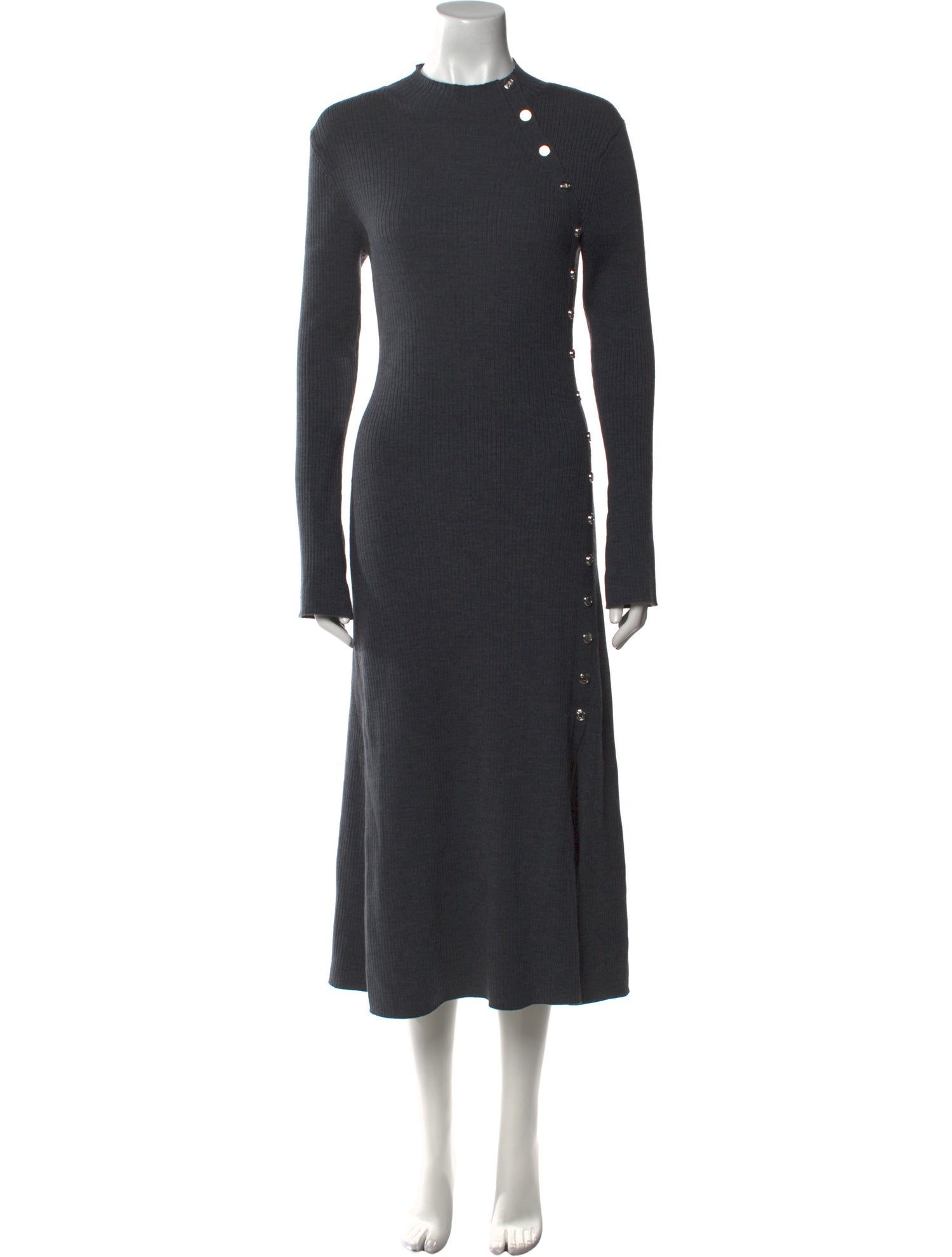 Maje Mock Neck Long Dress