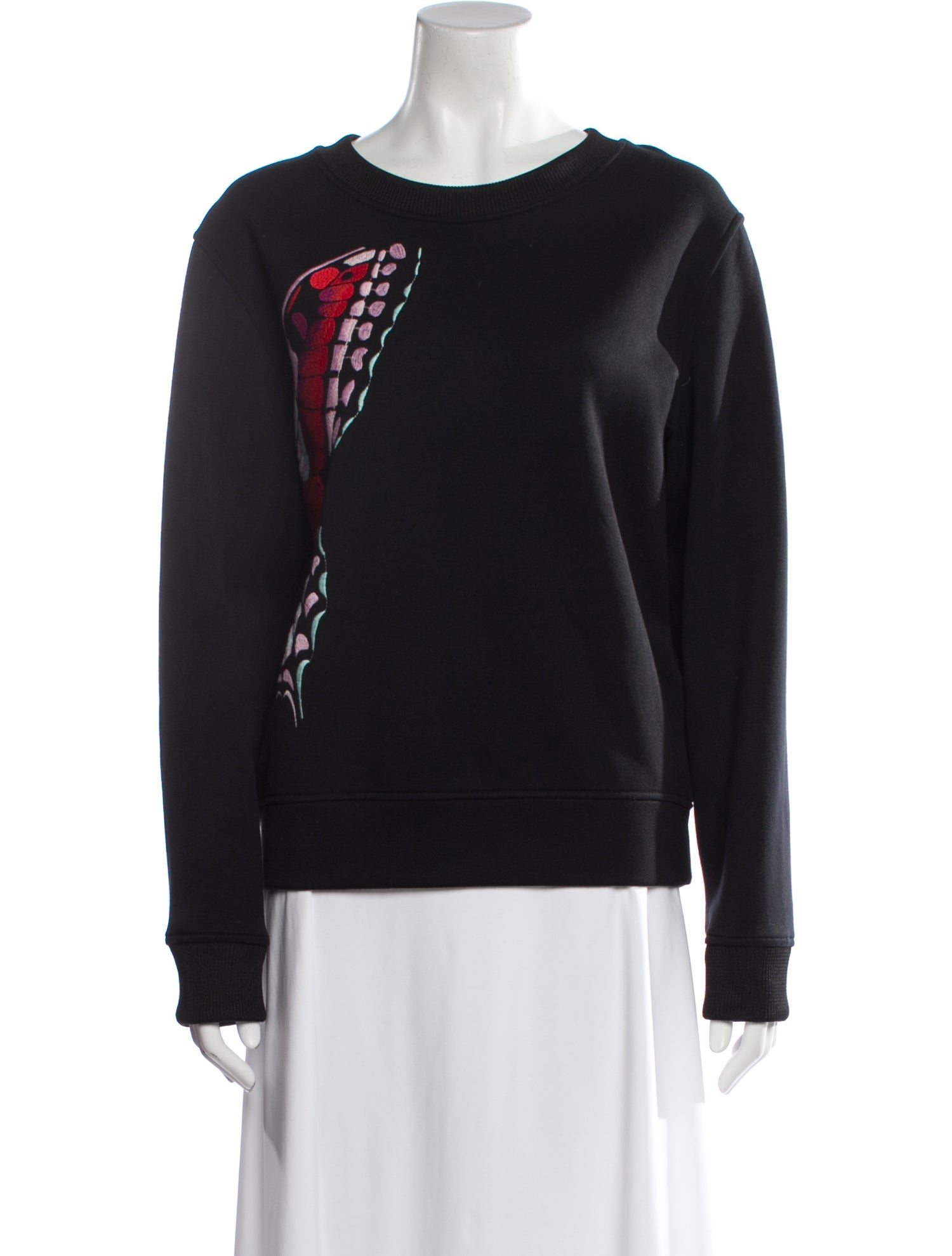 Maje Graphic Print Crew Neck Sweatshirt