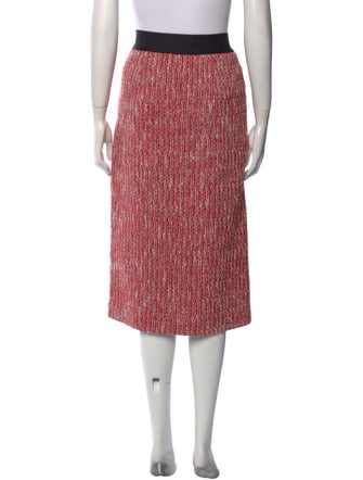 Maje Tweed Pattern Midi Length Skirt