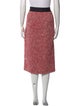 Maje Tweed Pattern Midi Length Skirt