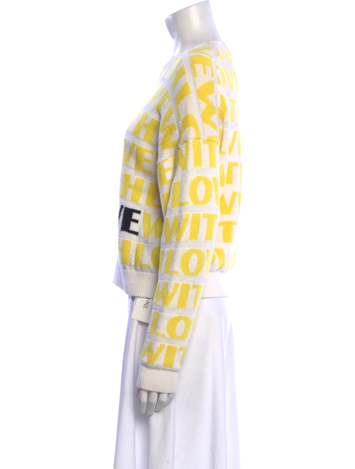 Maje Printed Crew Neck Sweater