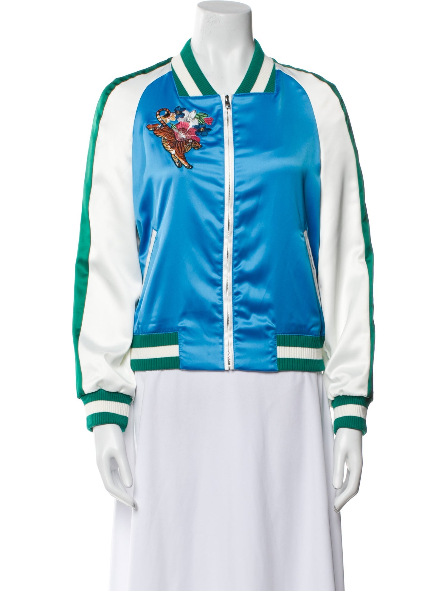 Maje Striped Bomber Jacket w/ Tags