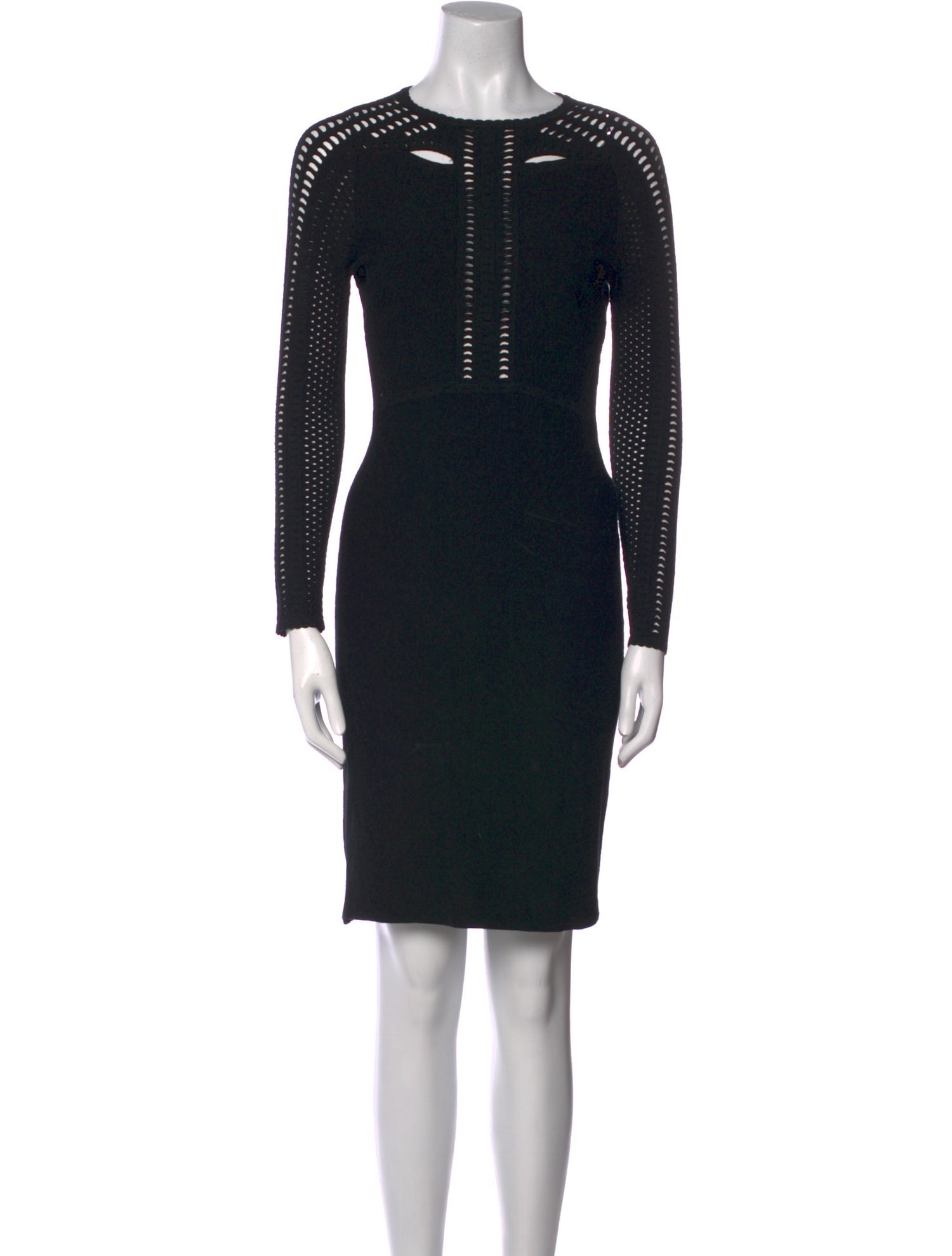 Maje Bateau Neckline Knee-Length Dress