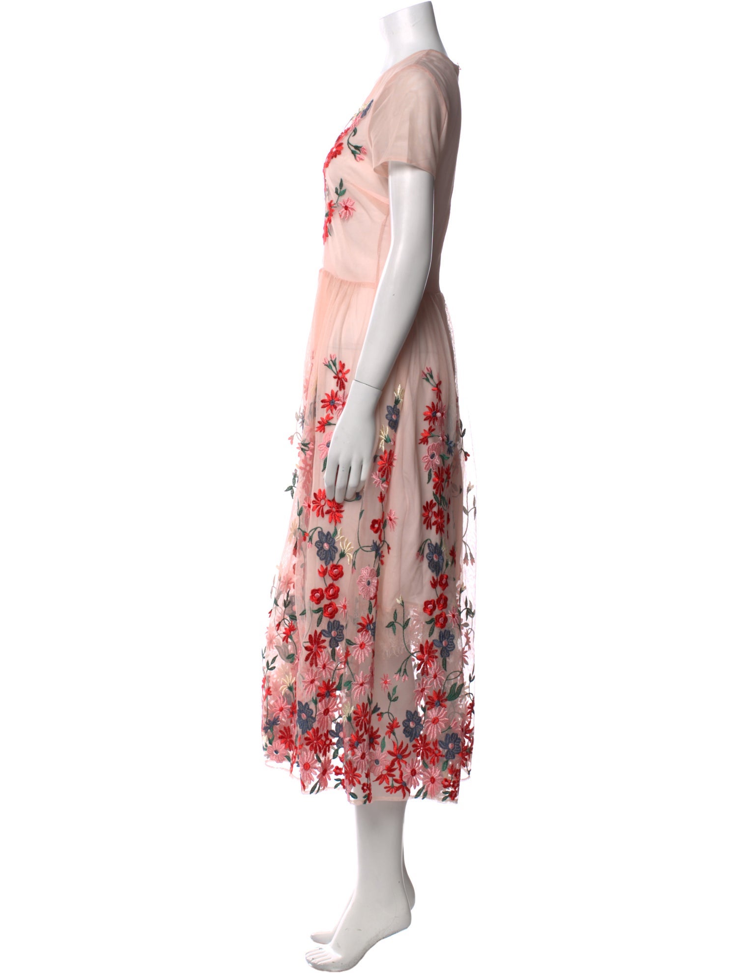 Maje Floral Print Long Dress