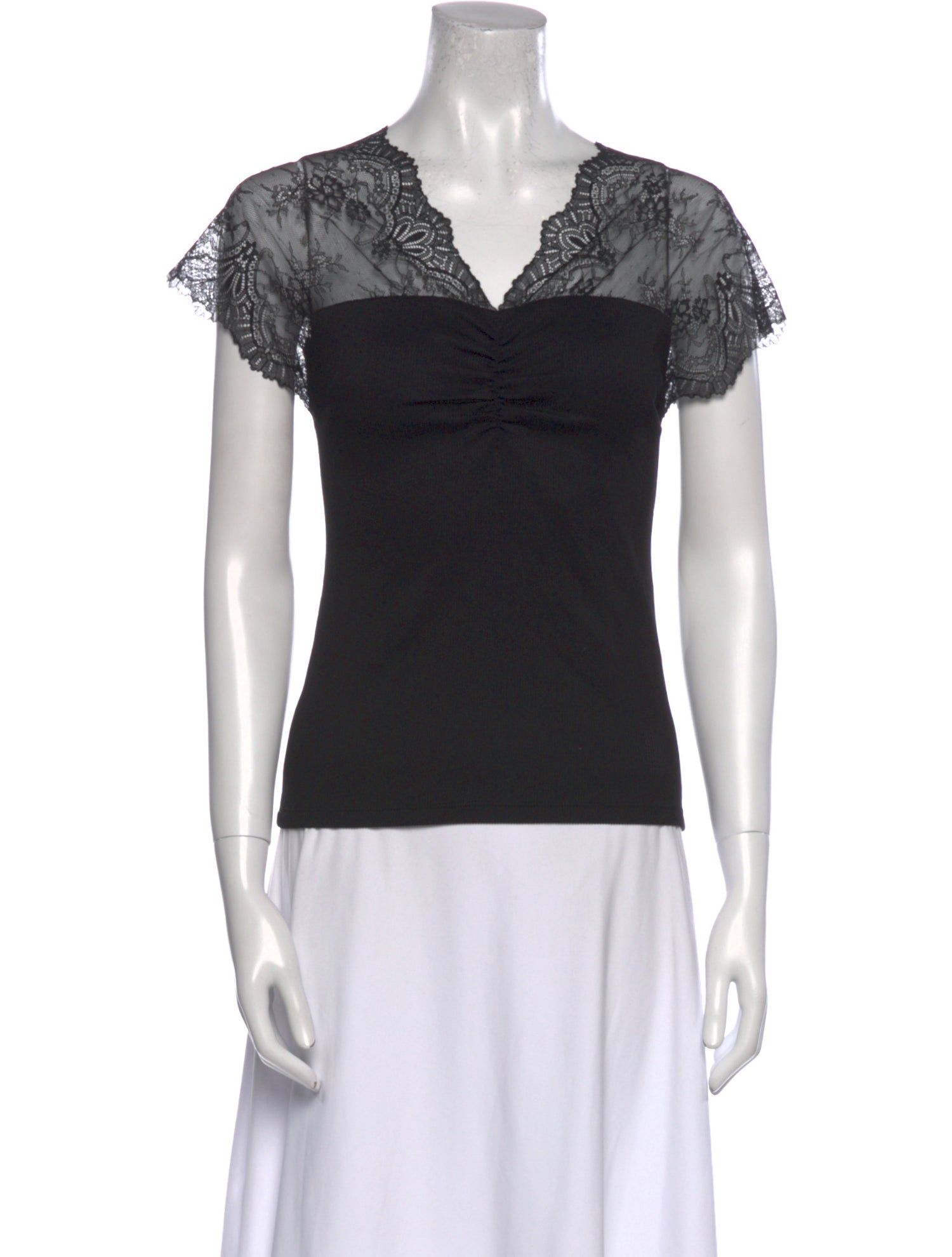 Maje V-Neck Short Sleeve Top w/ Tags