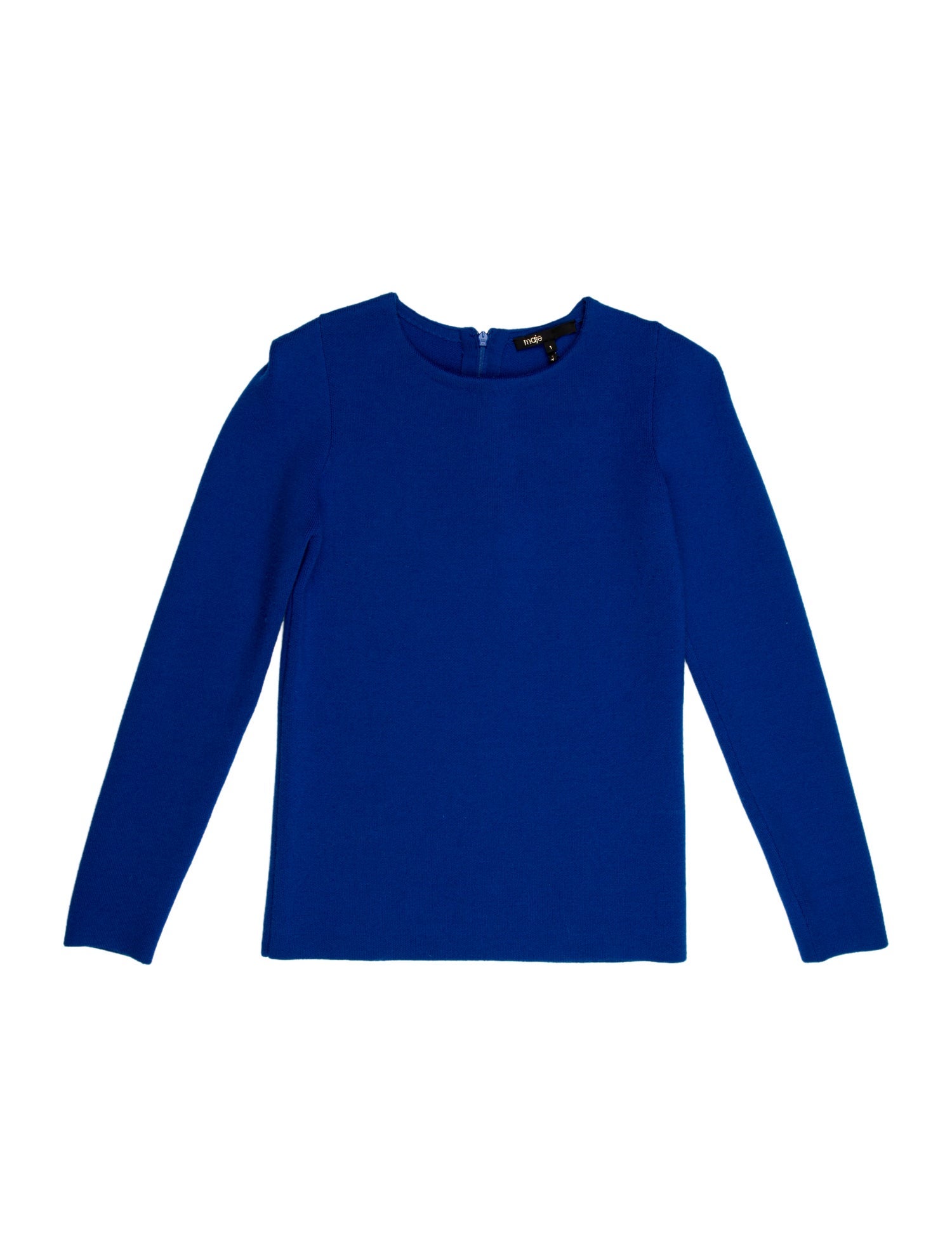Maje Merino Wool Mock Neck Sweater