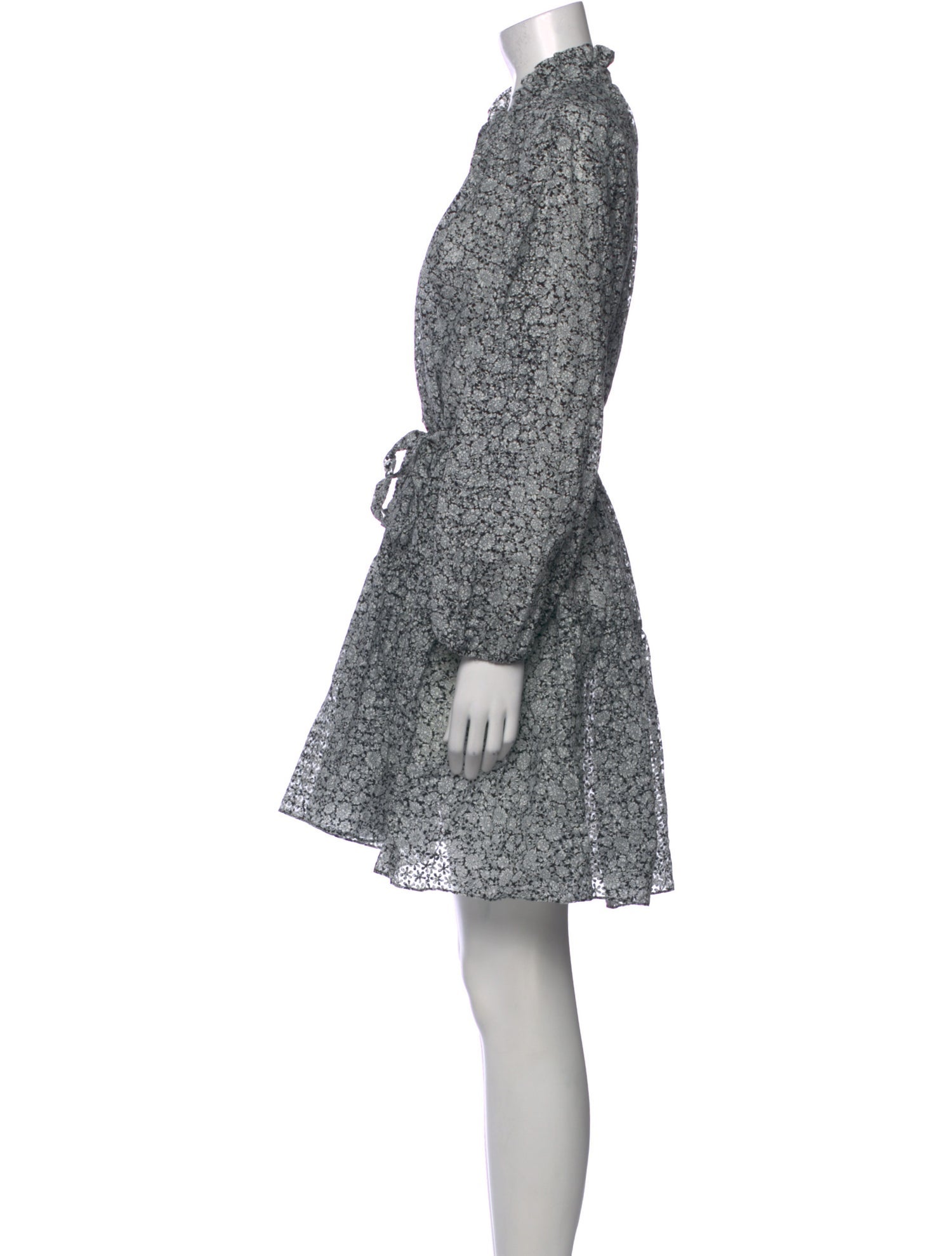 Maje Floral Print Mini Dress