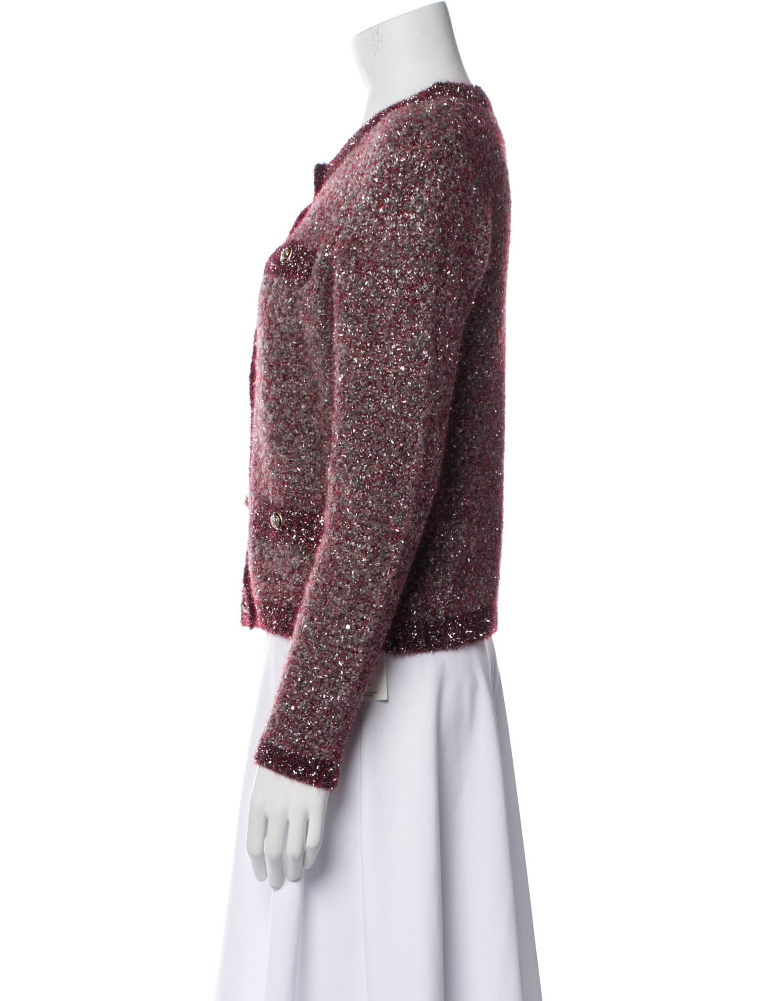 Maje Tweed Pattern Evening Jacket