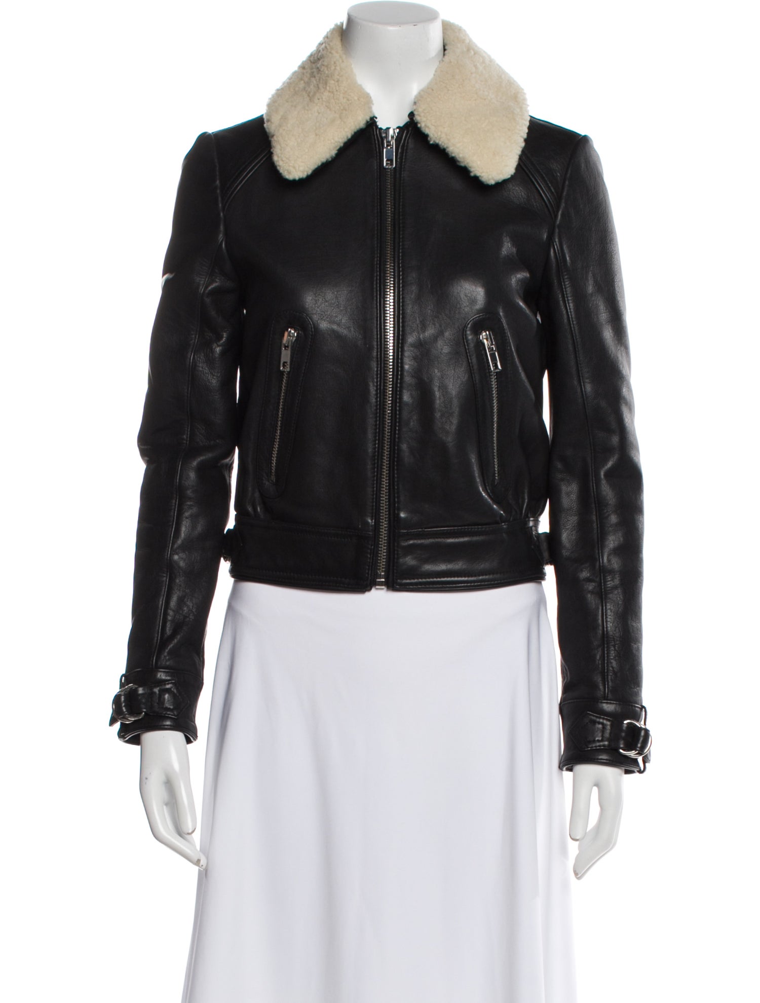 Maje Leather Biker Jacket