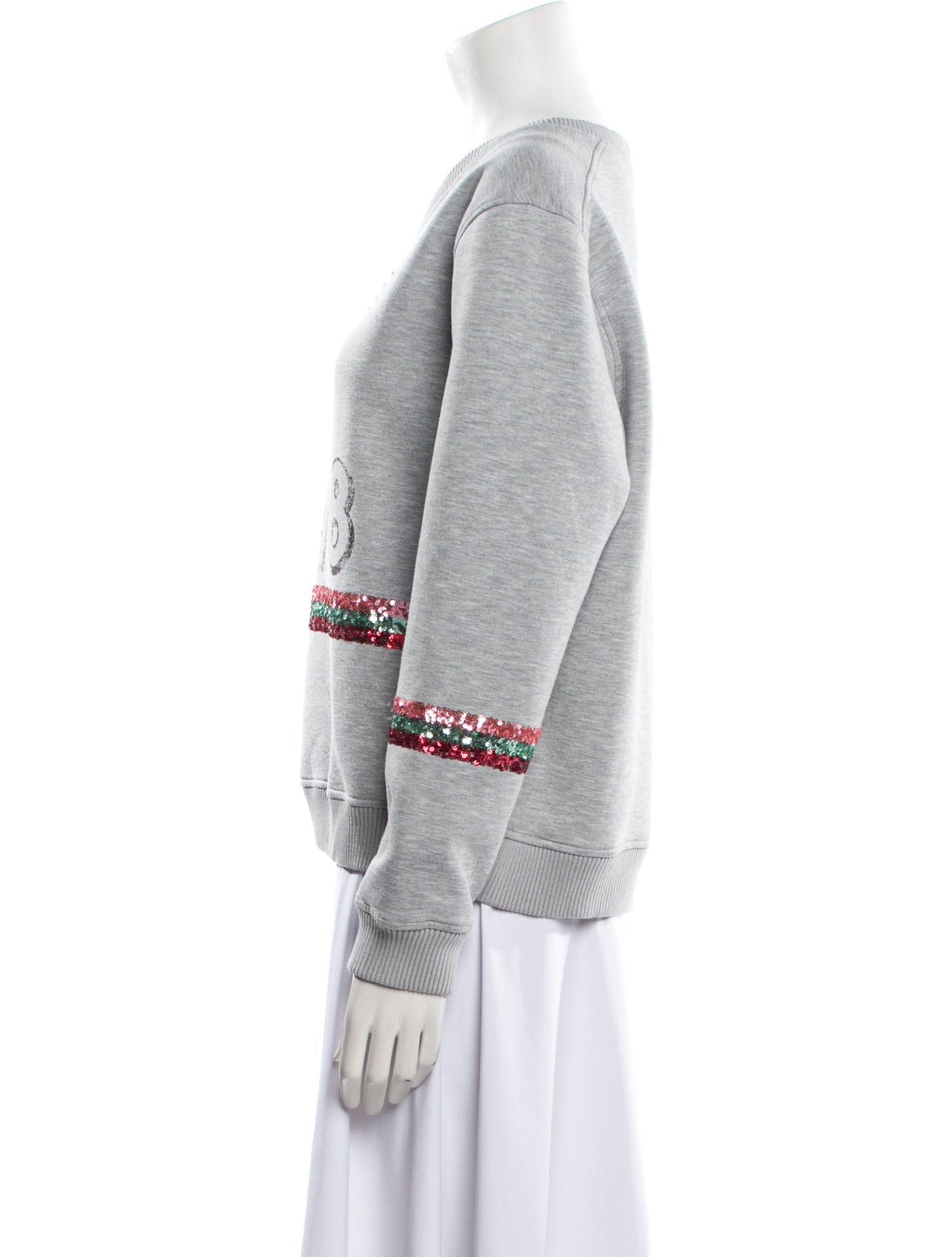 Maje Graphic Print Crew Neck Sweatshirt