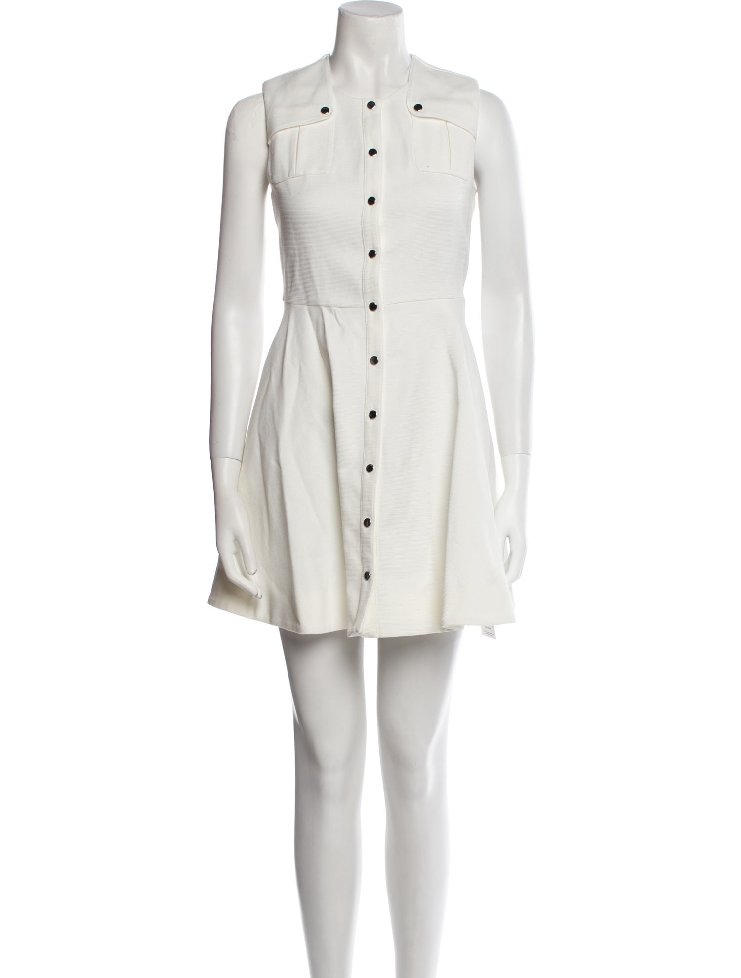 Maje Mock Neck Mini Dress