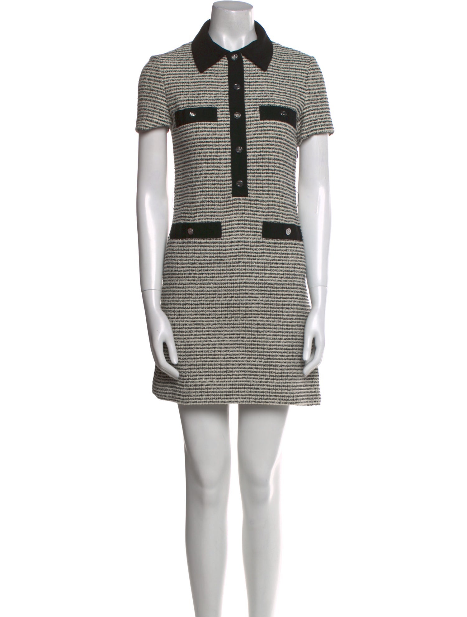 Maje Striped Mini Dress