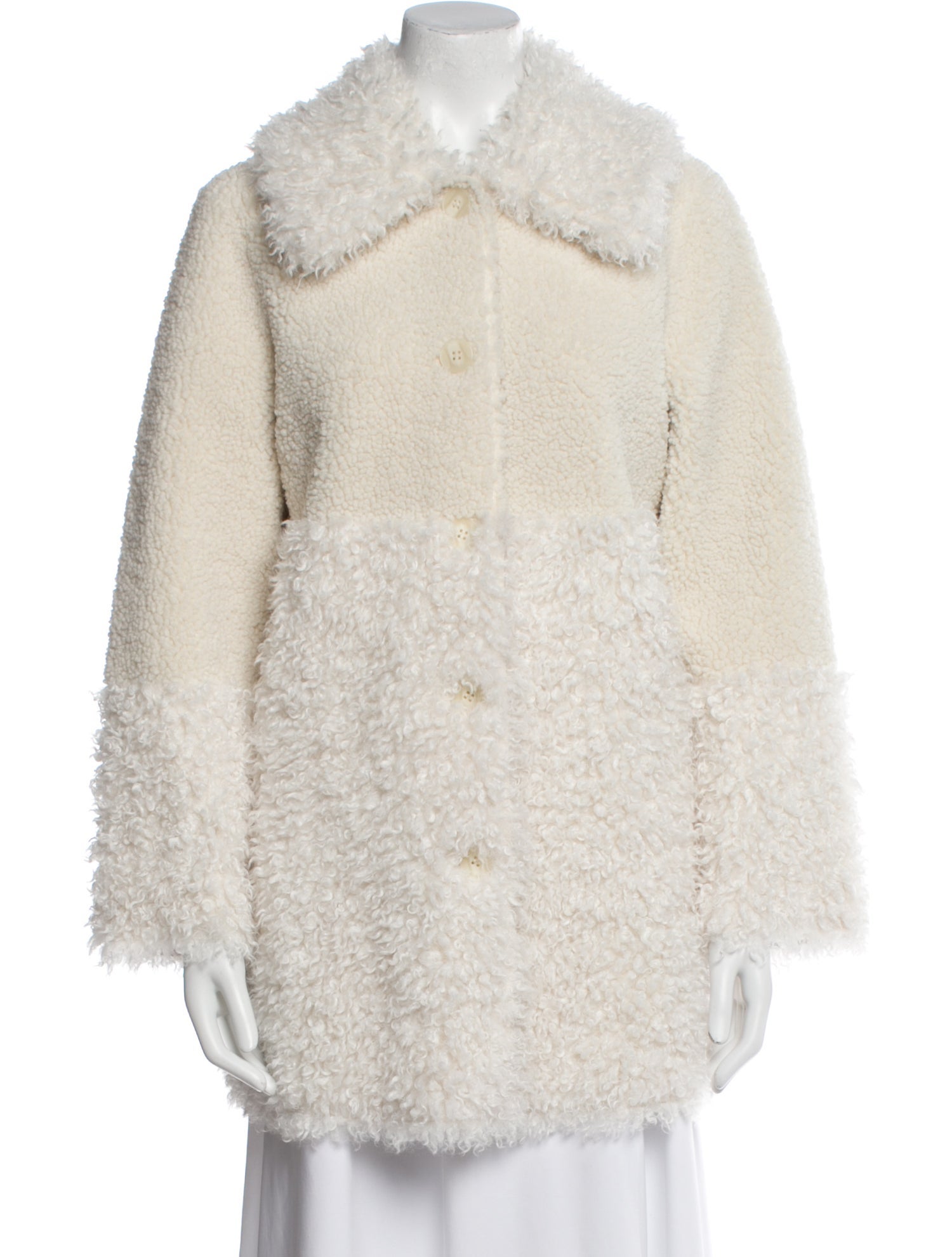 Maje Faux Leather Faux Fur Coat w/ Tags