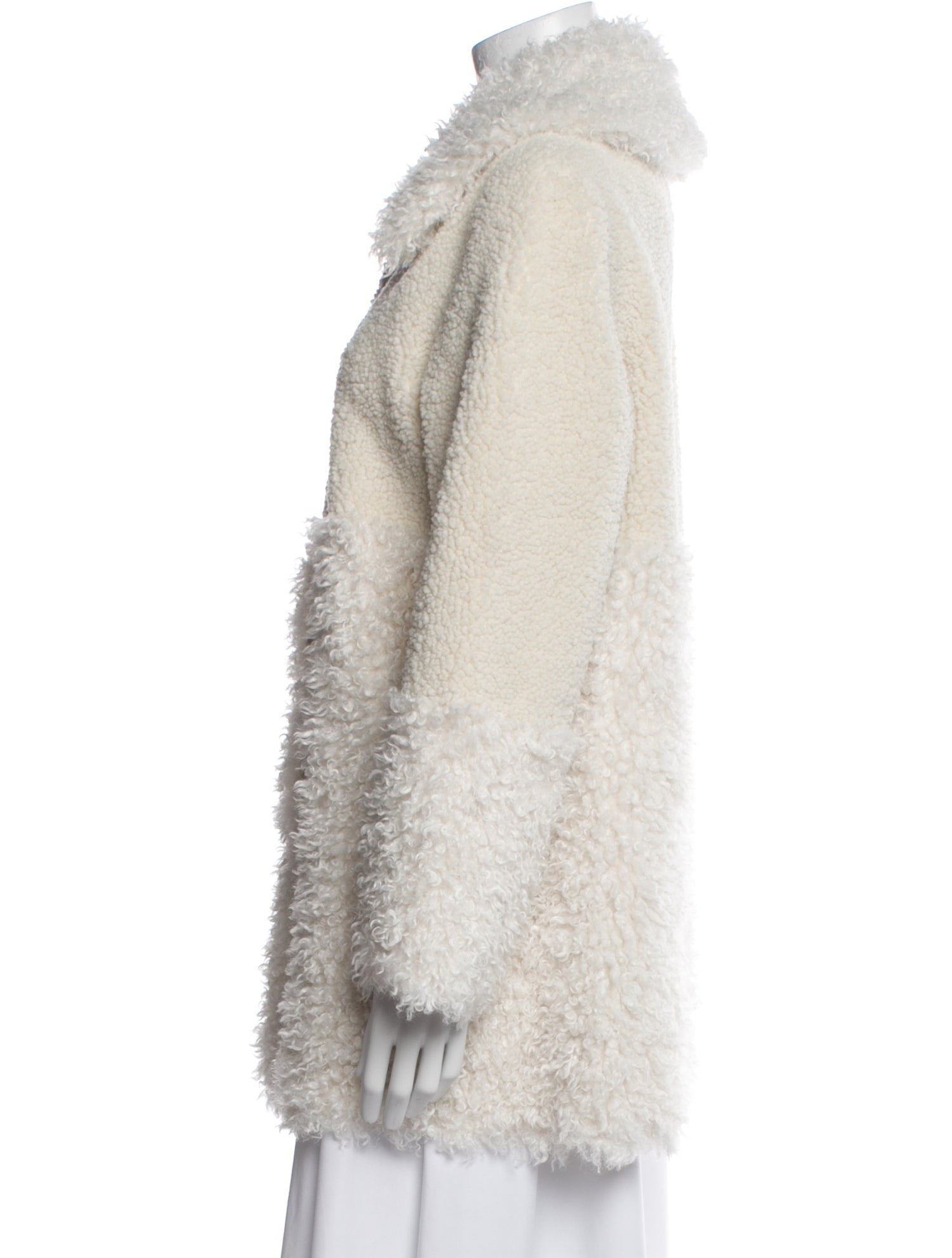 Maje Faux Leather Faux Fur Coat w/ Tags