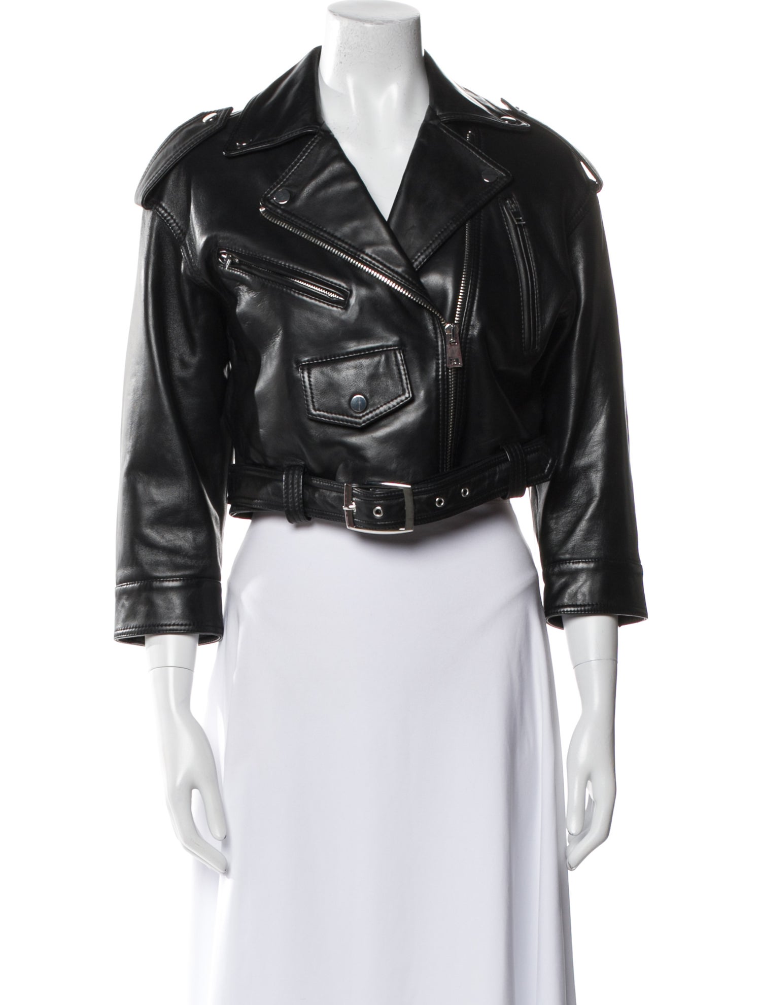 Maje Leather Biker Jacket