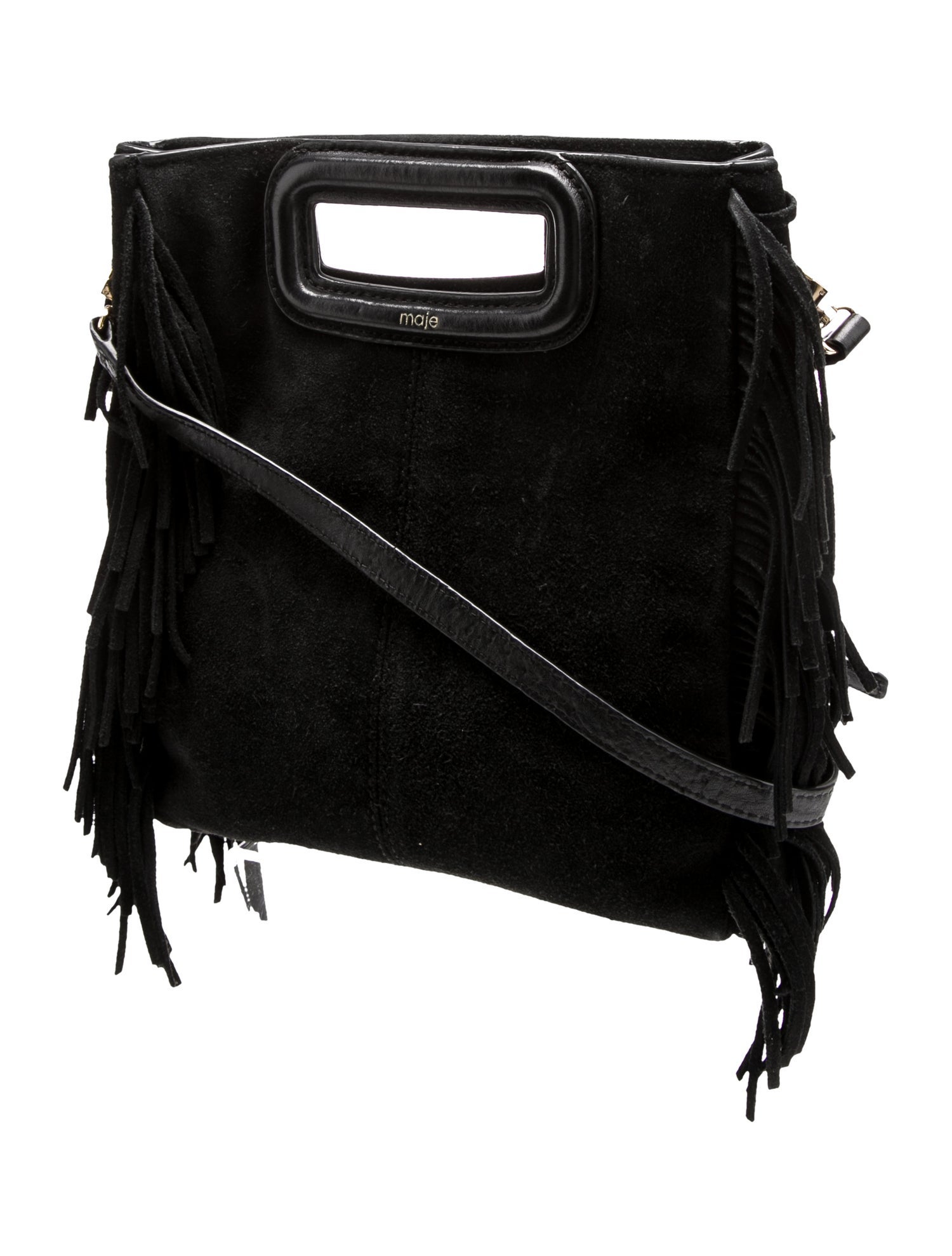 Maje Suede Crossbody Bag