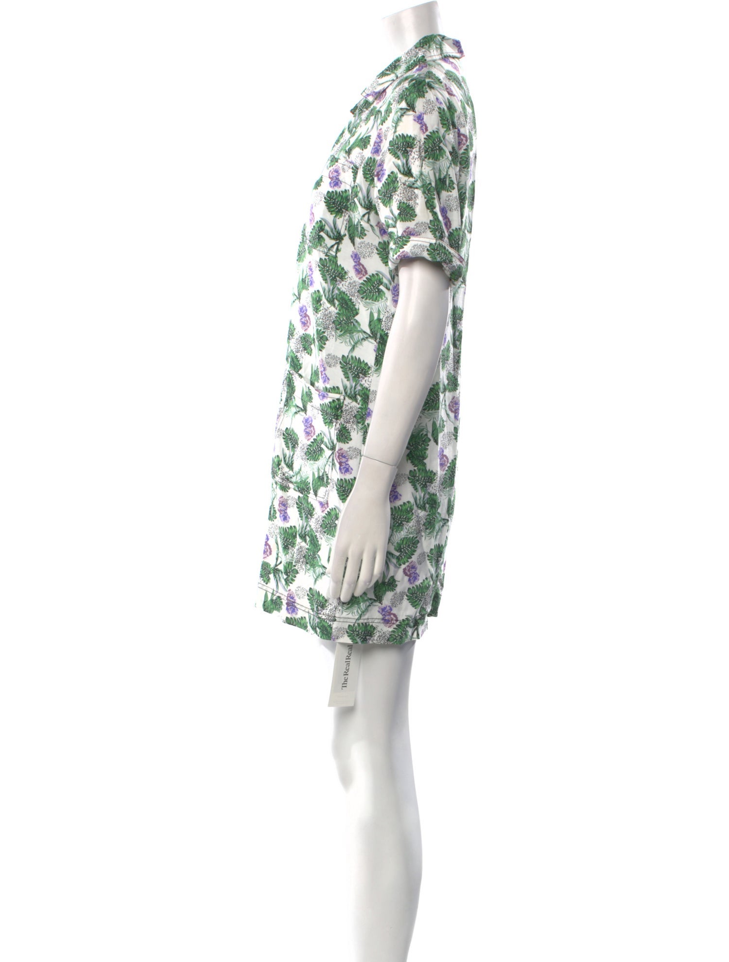 Maje Floral Print V-Neck Romper