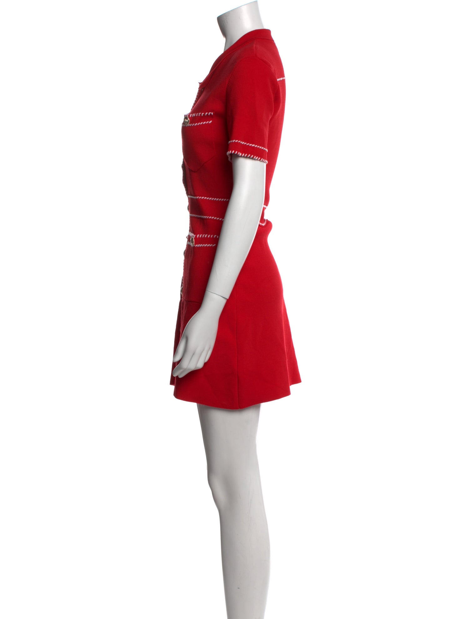 Maje Crew Neck Mini Dress