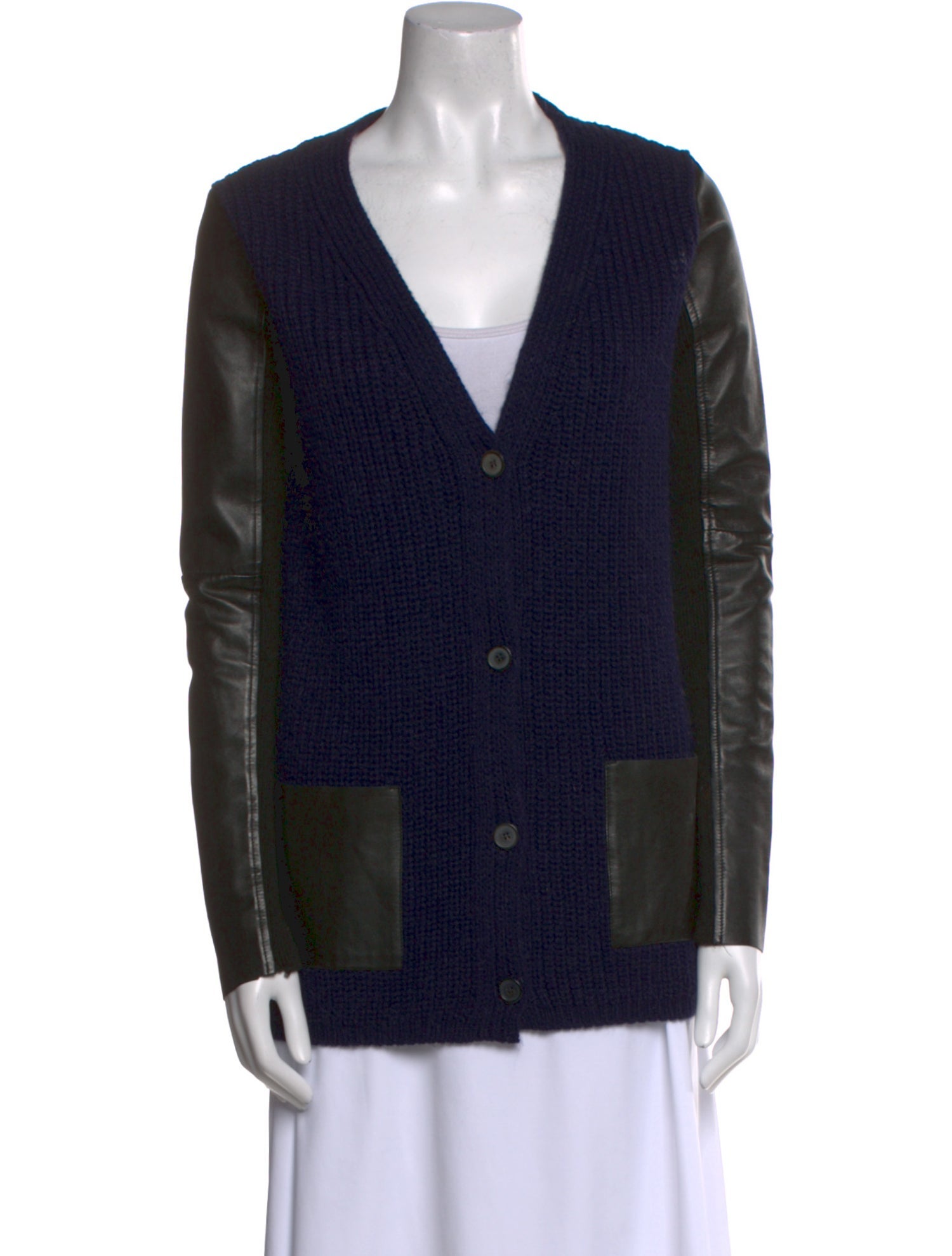 Maje Printed V-Neck Sweater