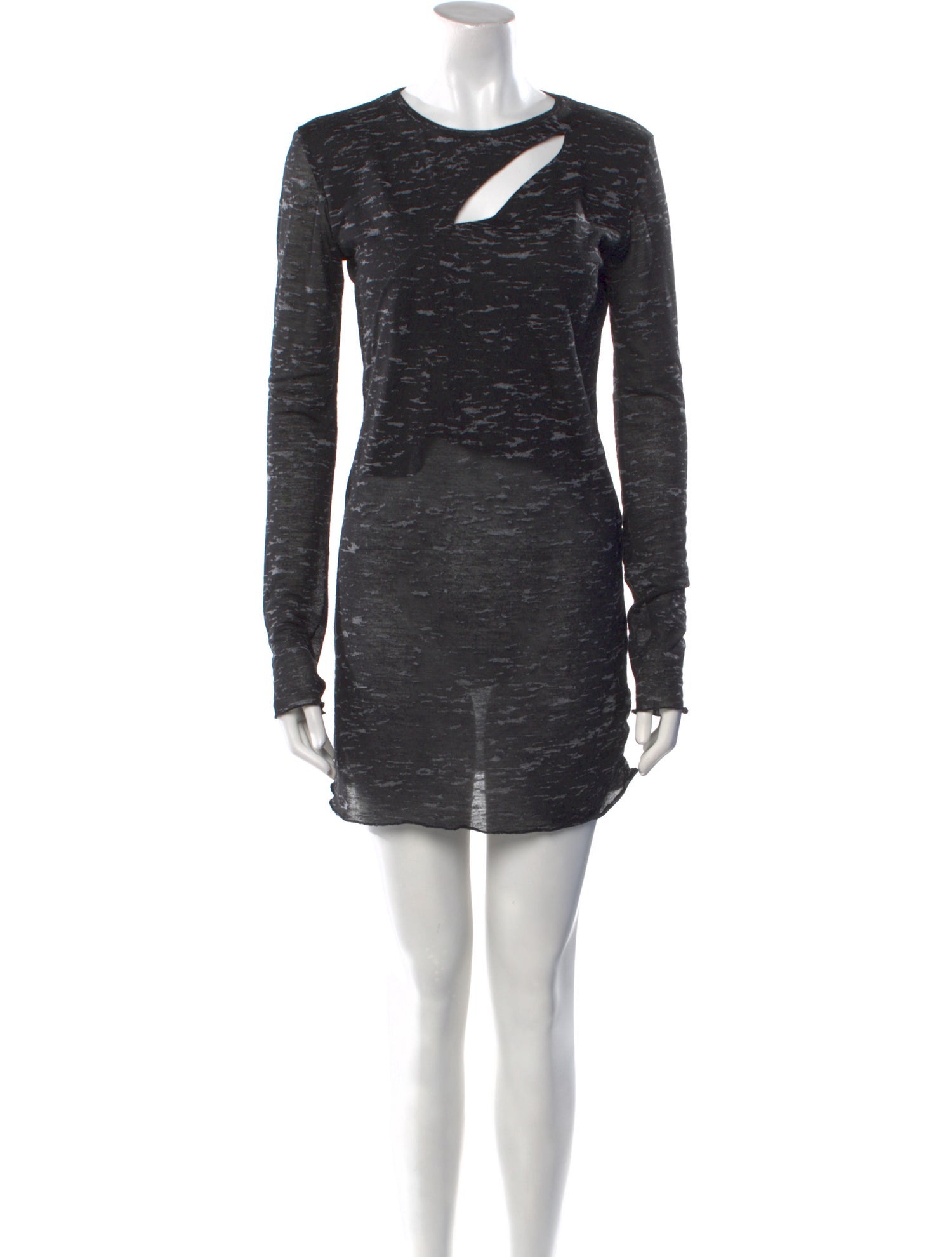 Maje Crew Neck Mini Dress