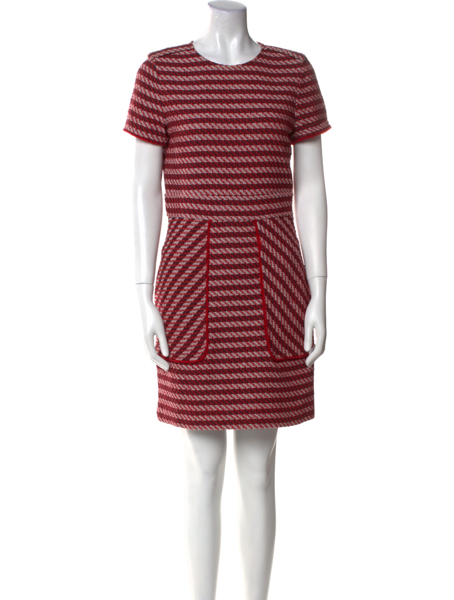 Maje Striped Mini Dress