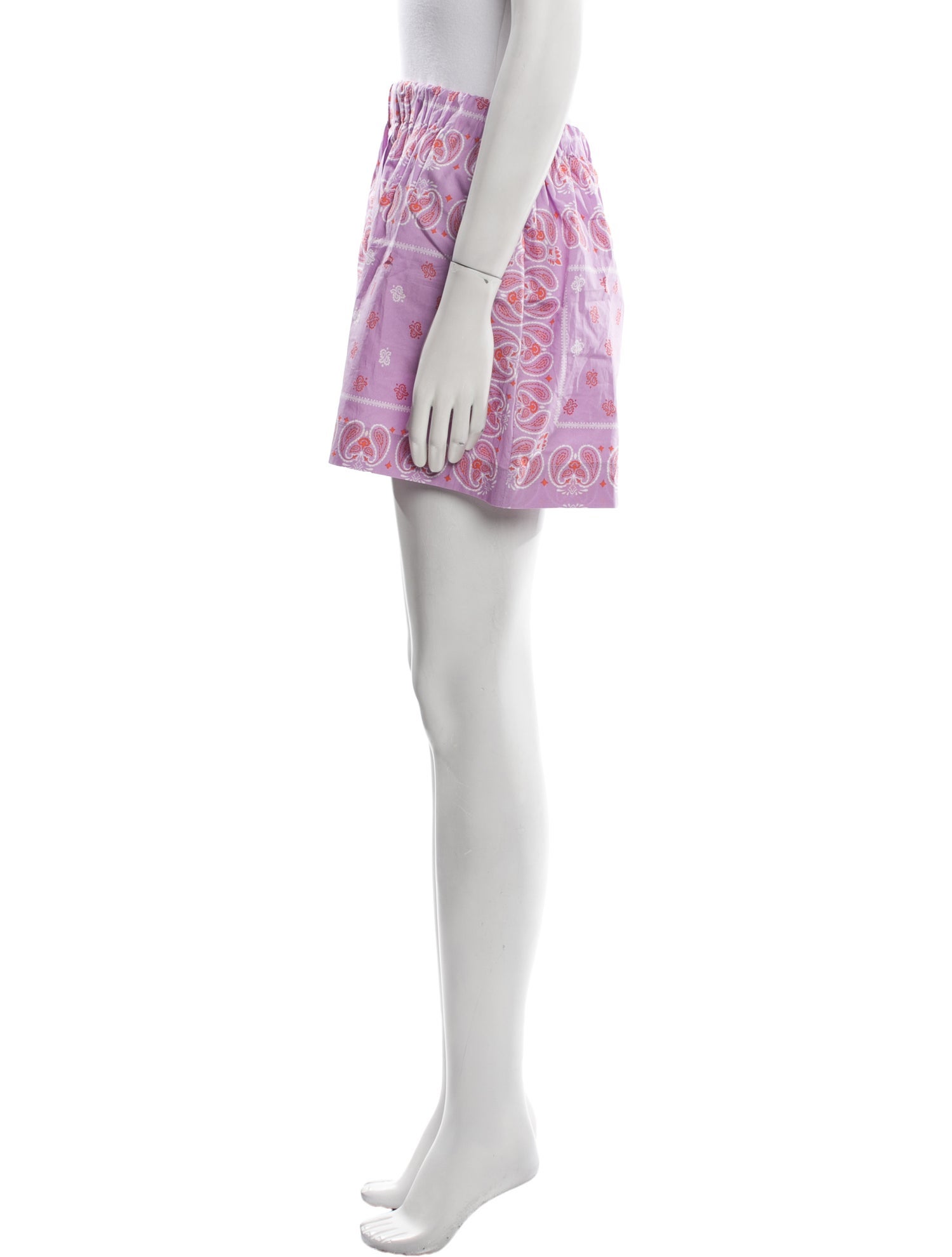 Maje Paisley Print Mini Shorts