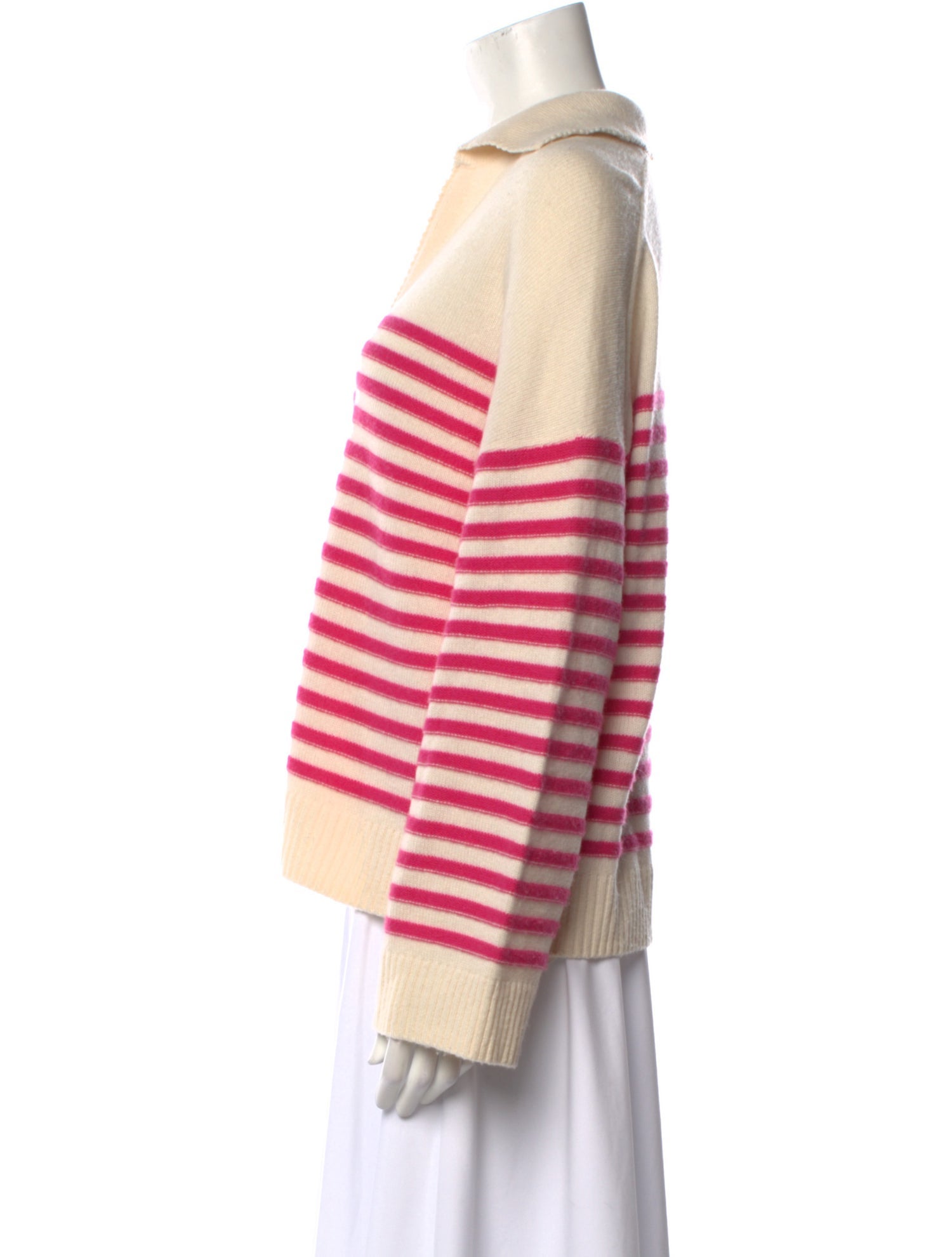 Maje Cashmere Striped Sweater