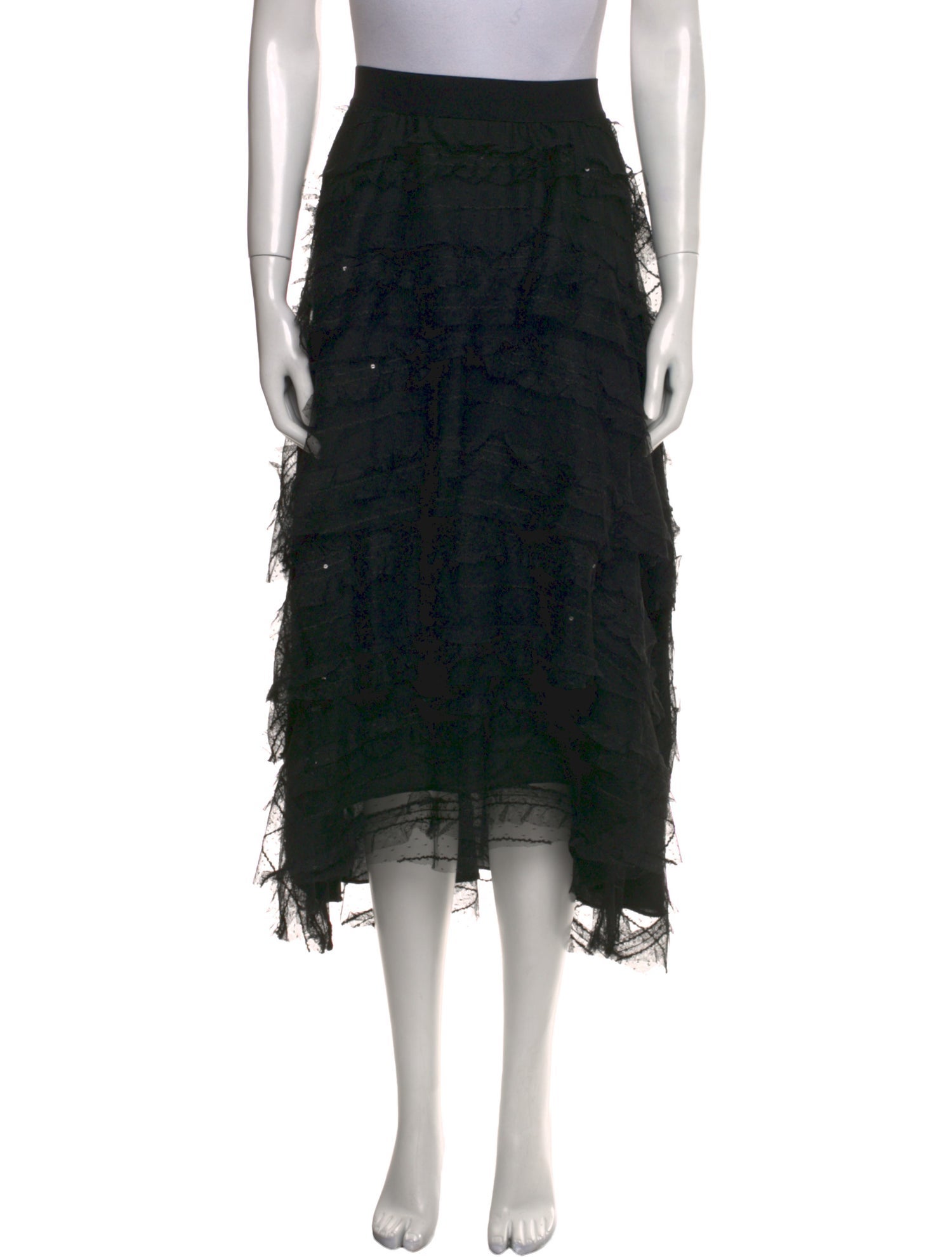 Maje Lace Pattern Midi Length Skirt w/ Tags