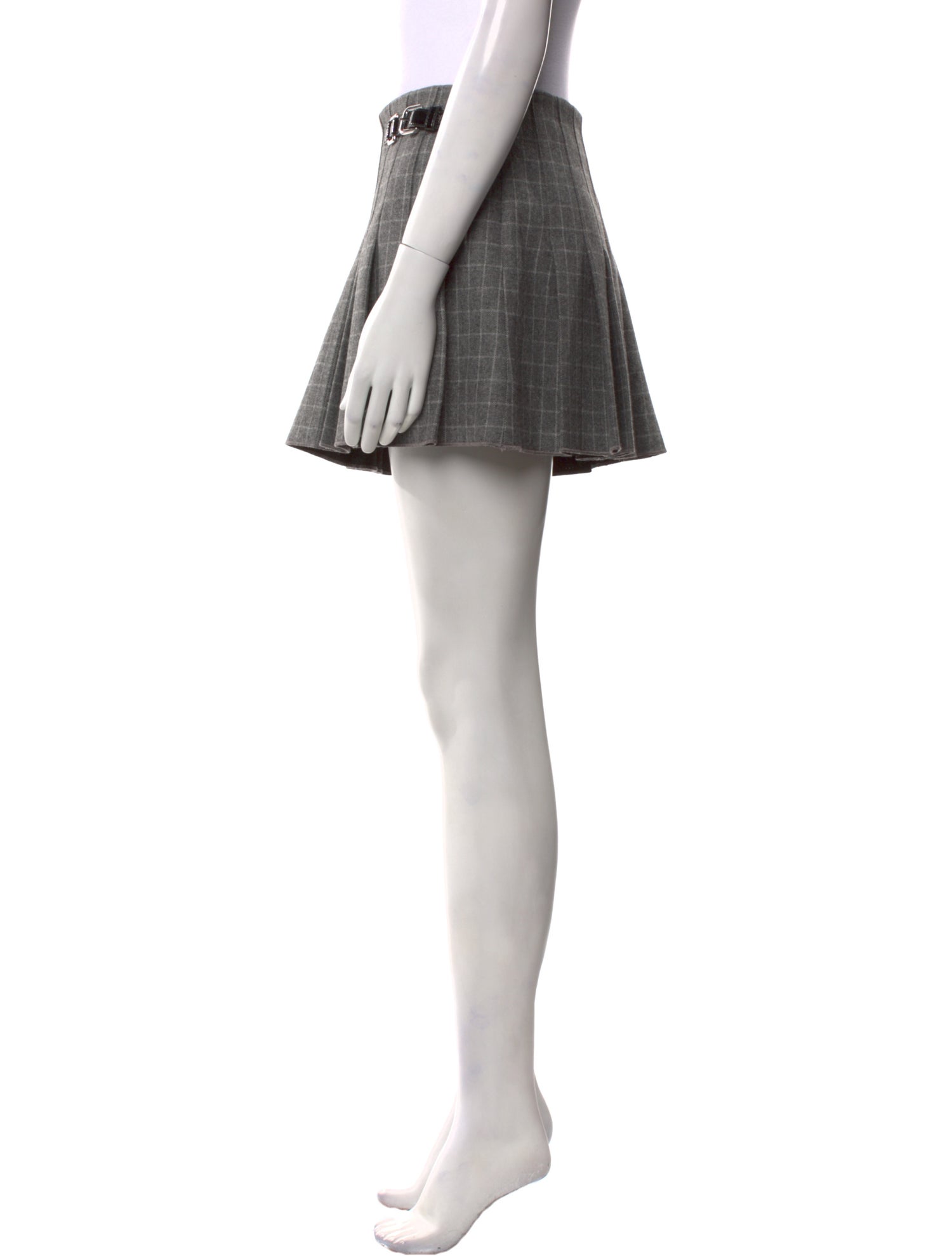 Maje Plaid Print Mini Skirt