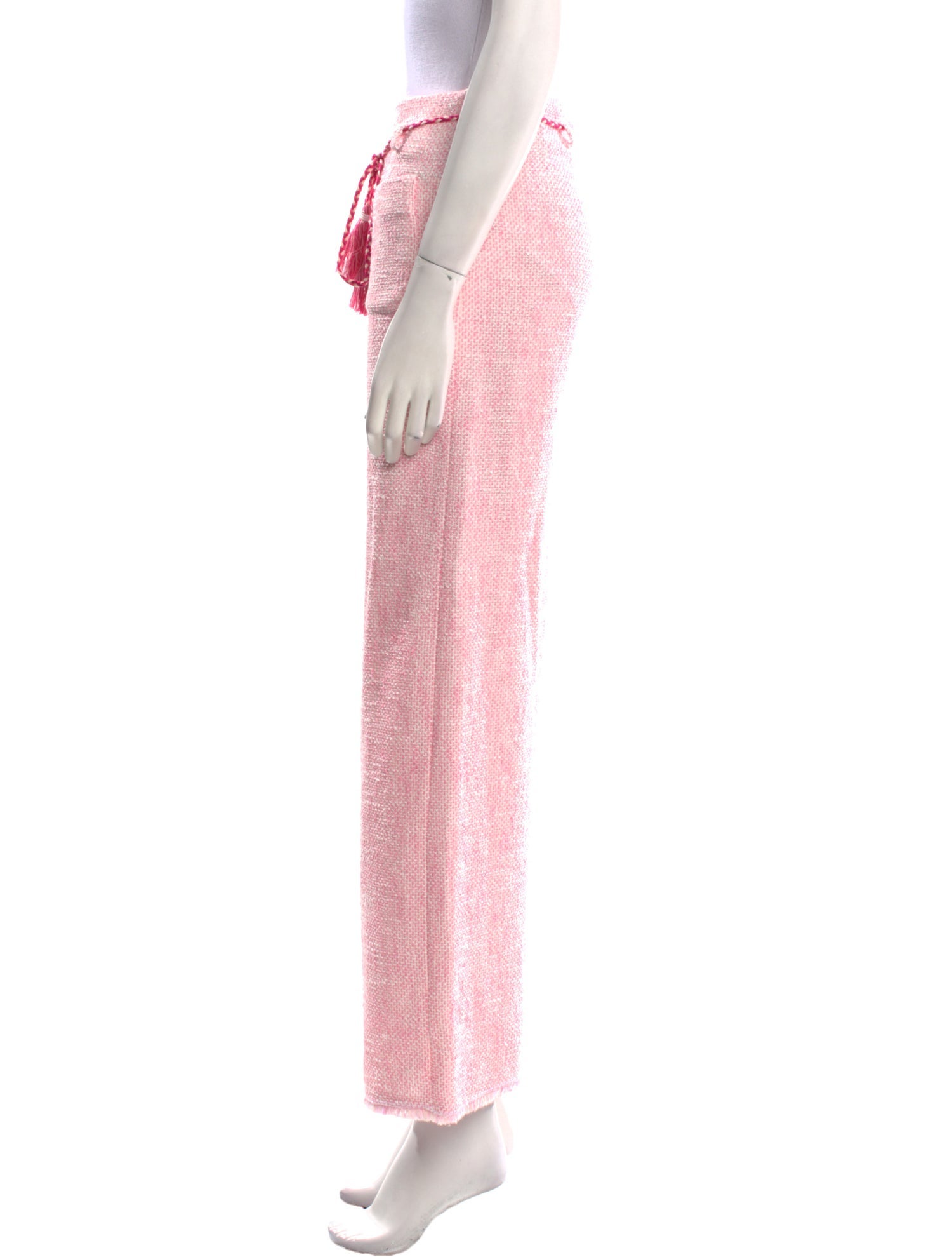 Maje Tweed Pattern Straight Leg Pants