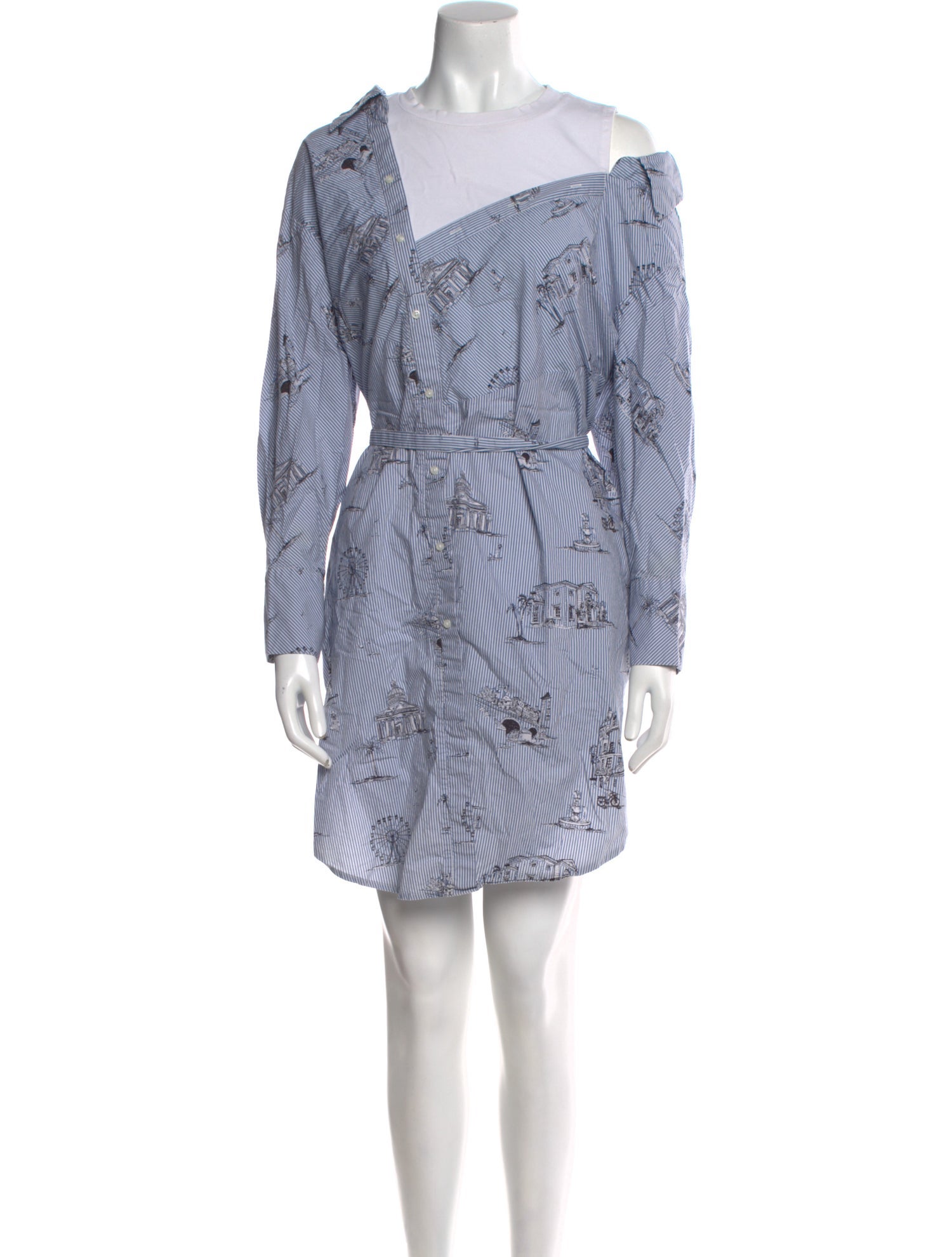 Maje Crew Neck Mini Dress