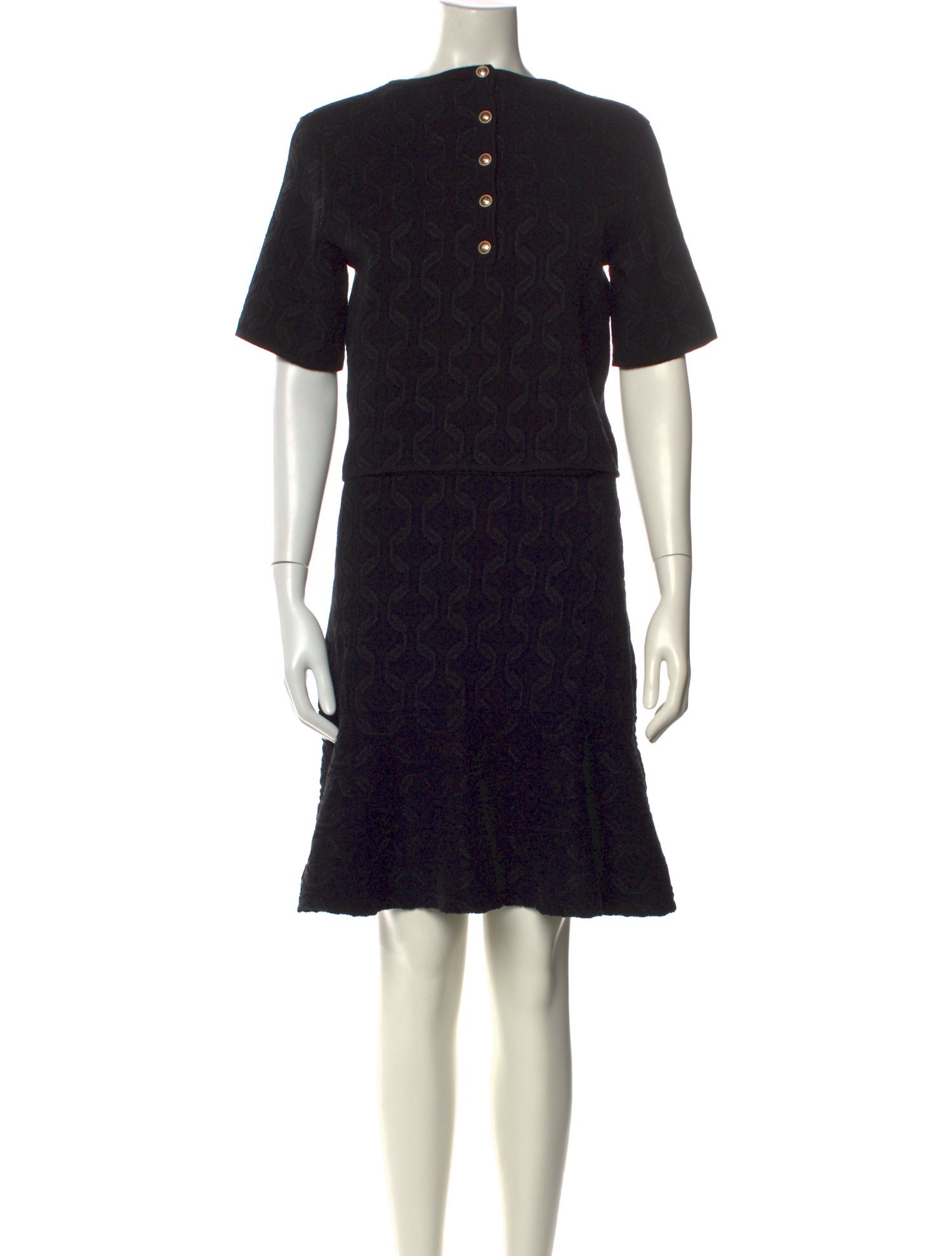 Maje Crew Neck Knee-Length Dress